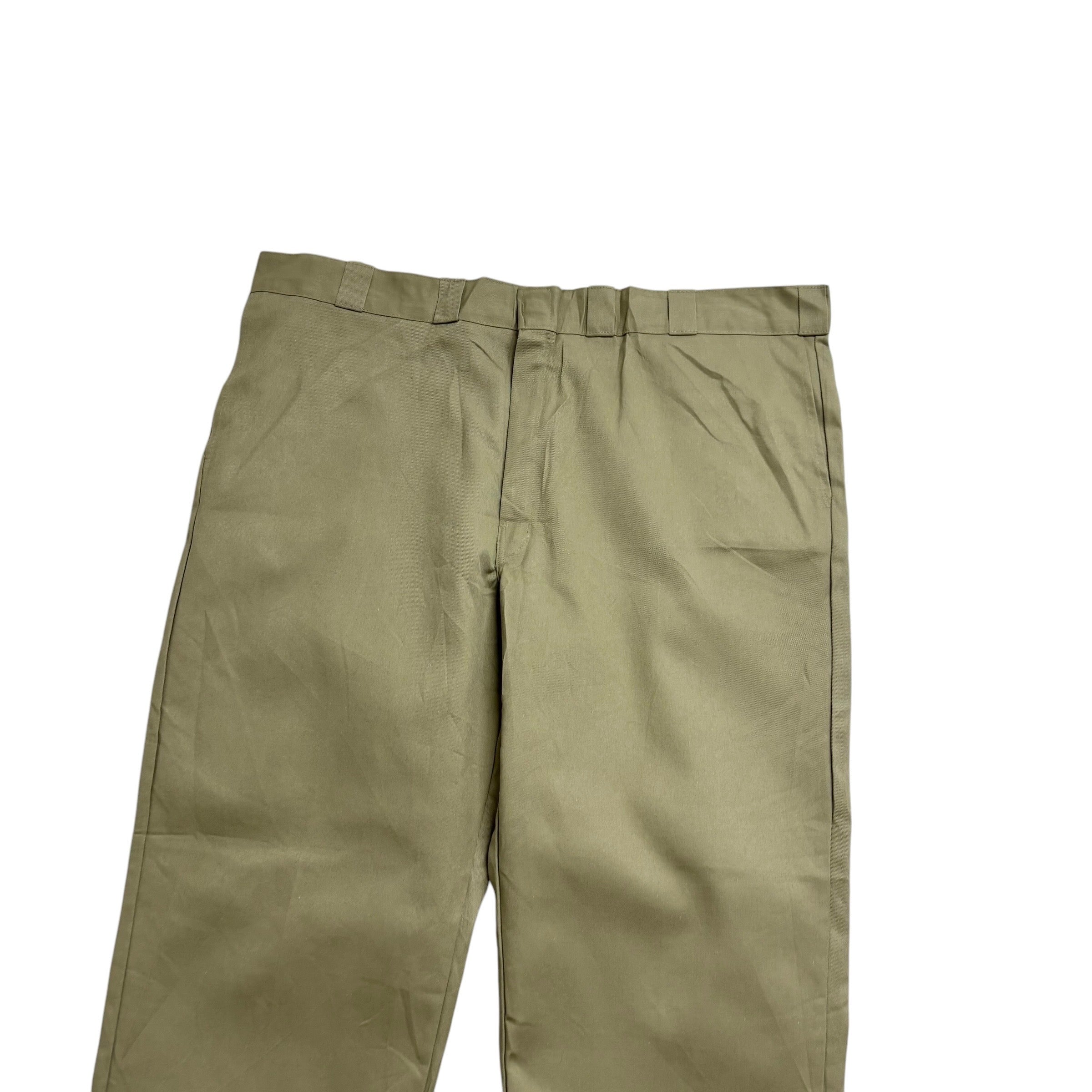 Dickies 874 Trousers W46 L32 Mens Beige Pants Original Straight Fit Workwear