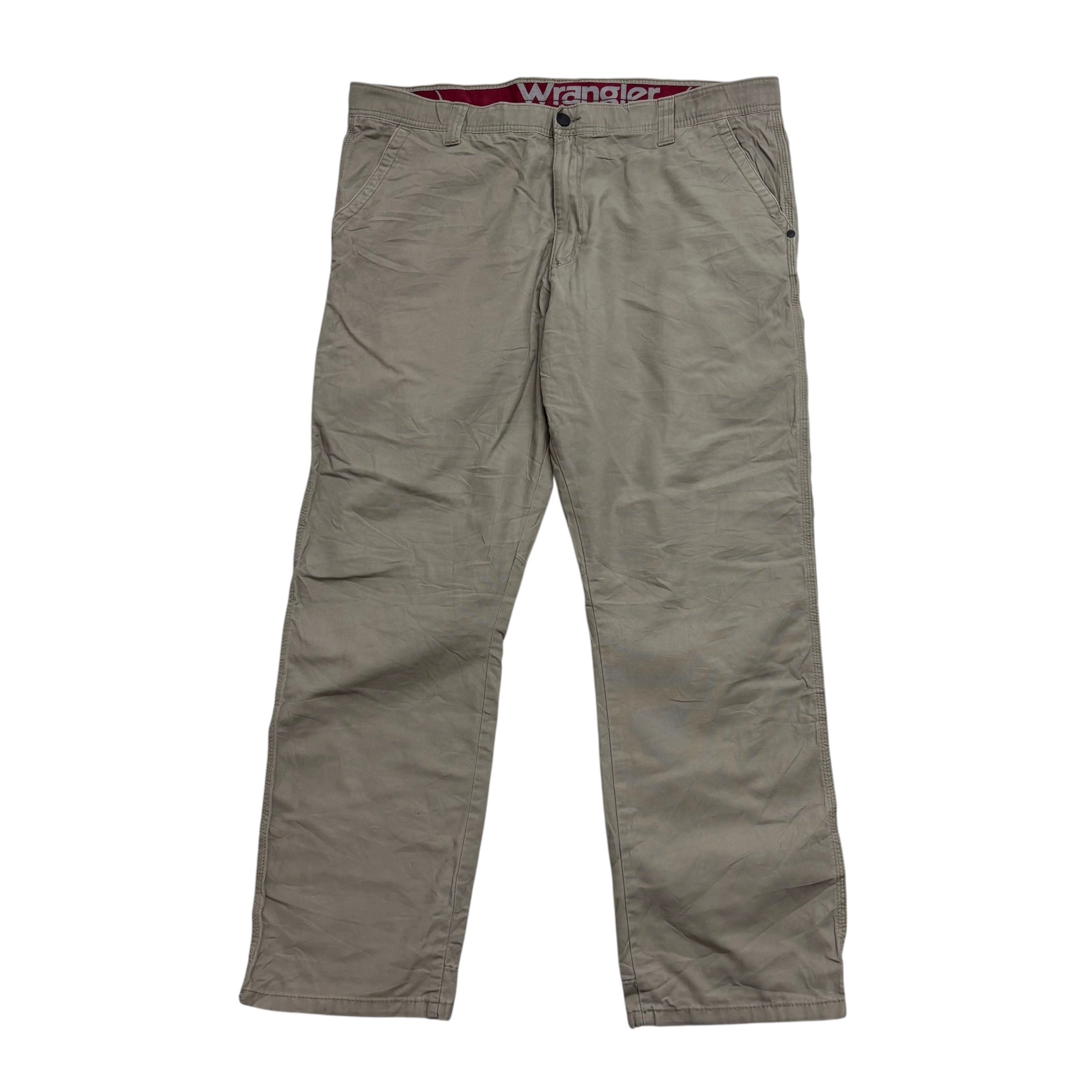 Wrangler Walking Trousers W40 L30 Mens Grey Regular Fit Stretch Pants (E)