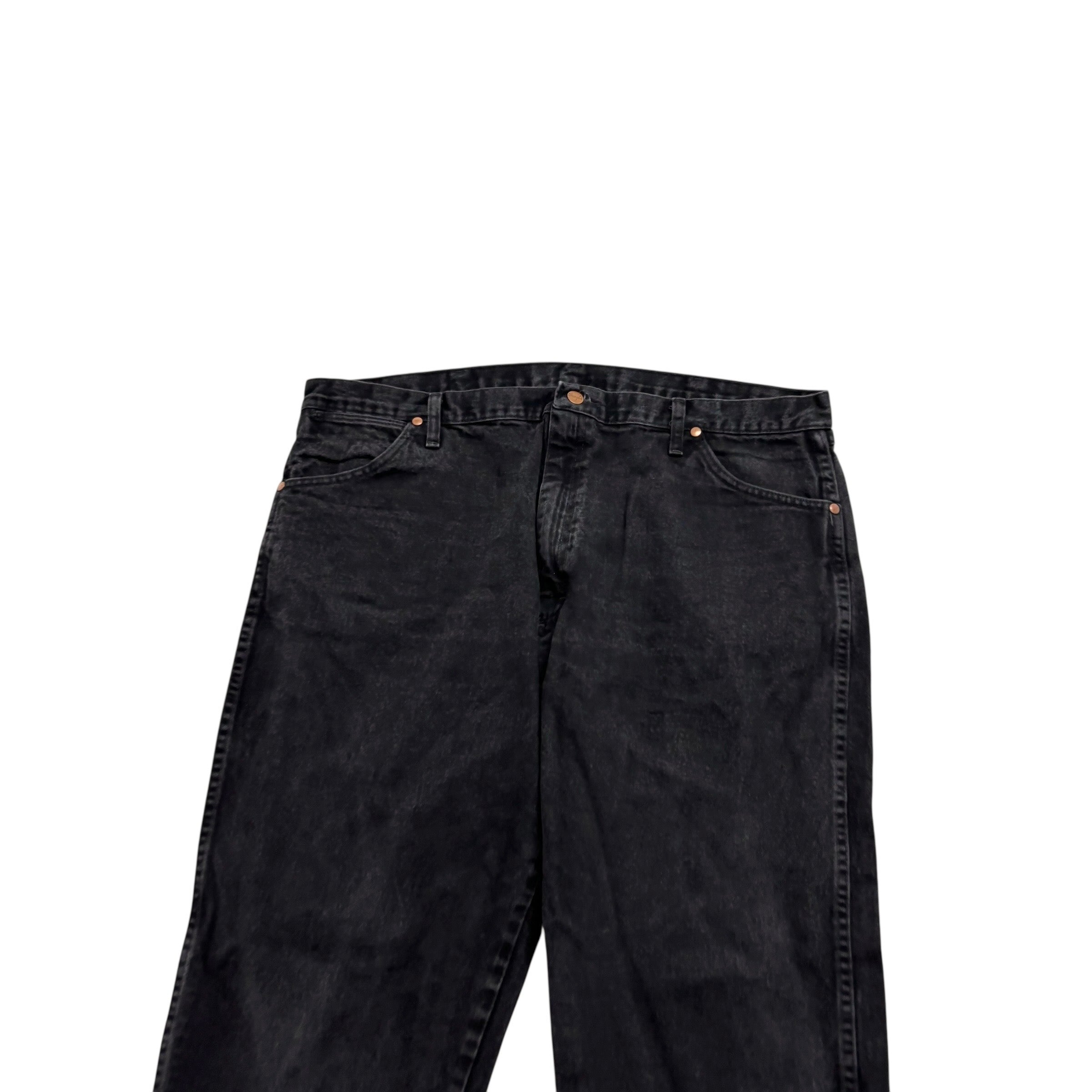 Wrangler Jeans Cowboy Cut W42 L32 Mens Black 13MWZ Original Fit Denim