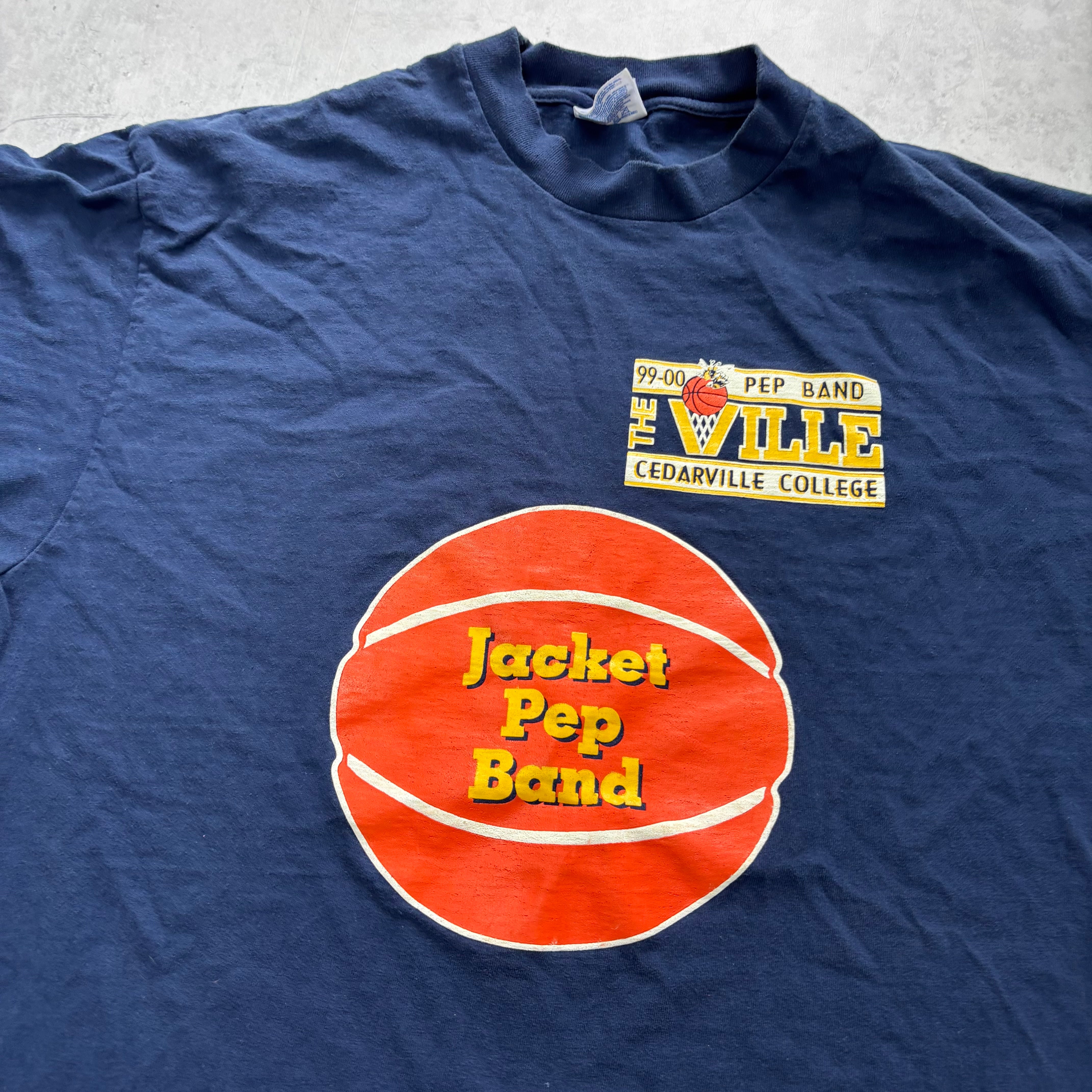 Vintage T Shirt Mens XL Navy Blue Graphic Print 90s USA (E)
