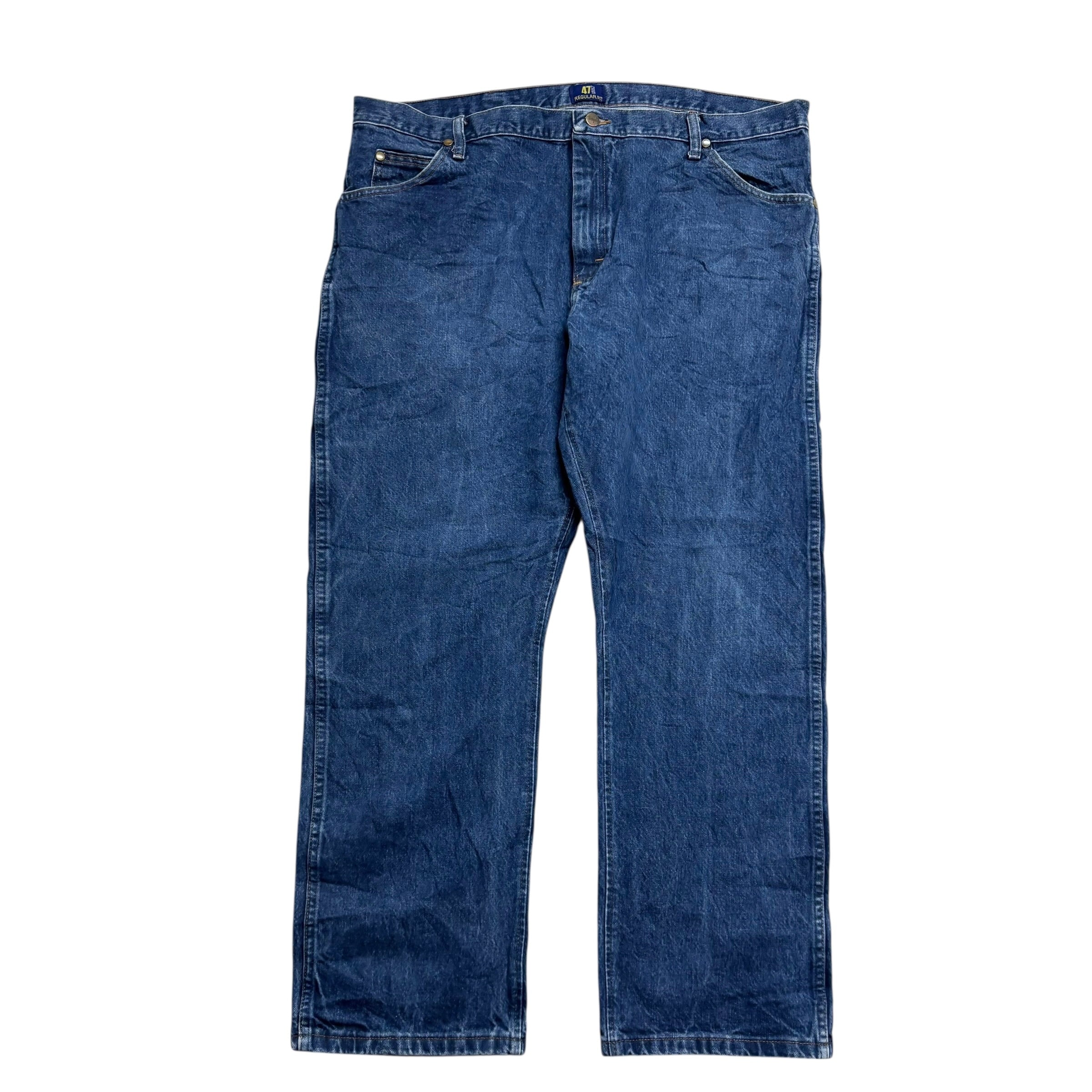 Wrangler Jeans Cowboy Cut W42 L30 Mens Mid Blue 47MWZ Original Fit Denim (E)