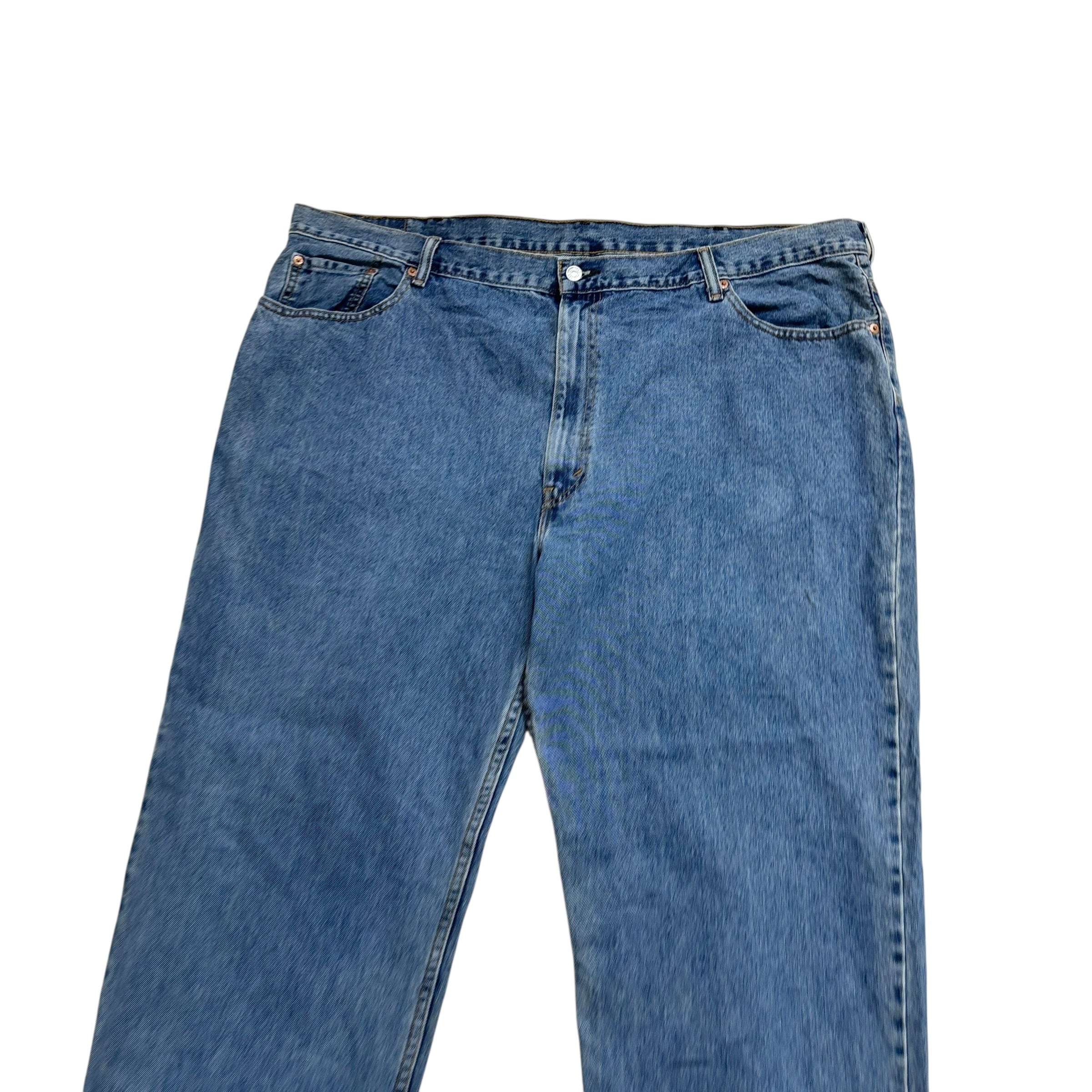 Levis 550 Jeans W48 L30 Mens Mid Blue Baggy Relaxed Straight Fit Denim (E)