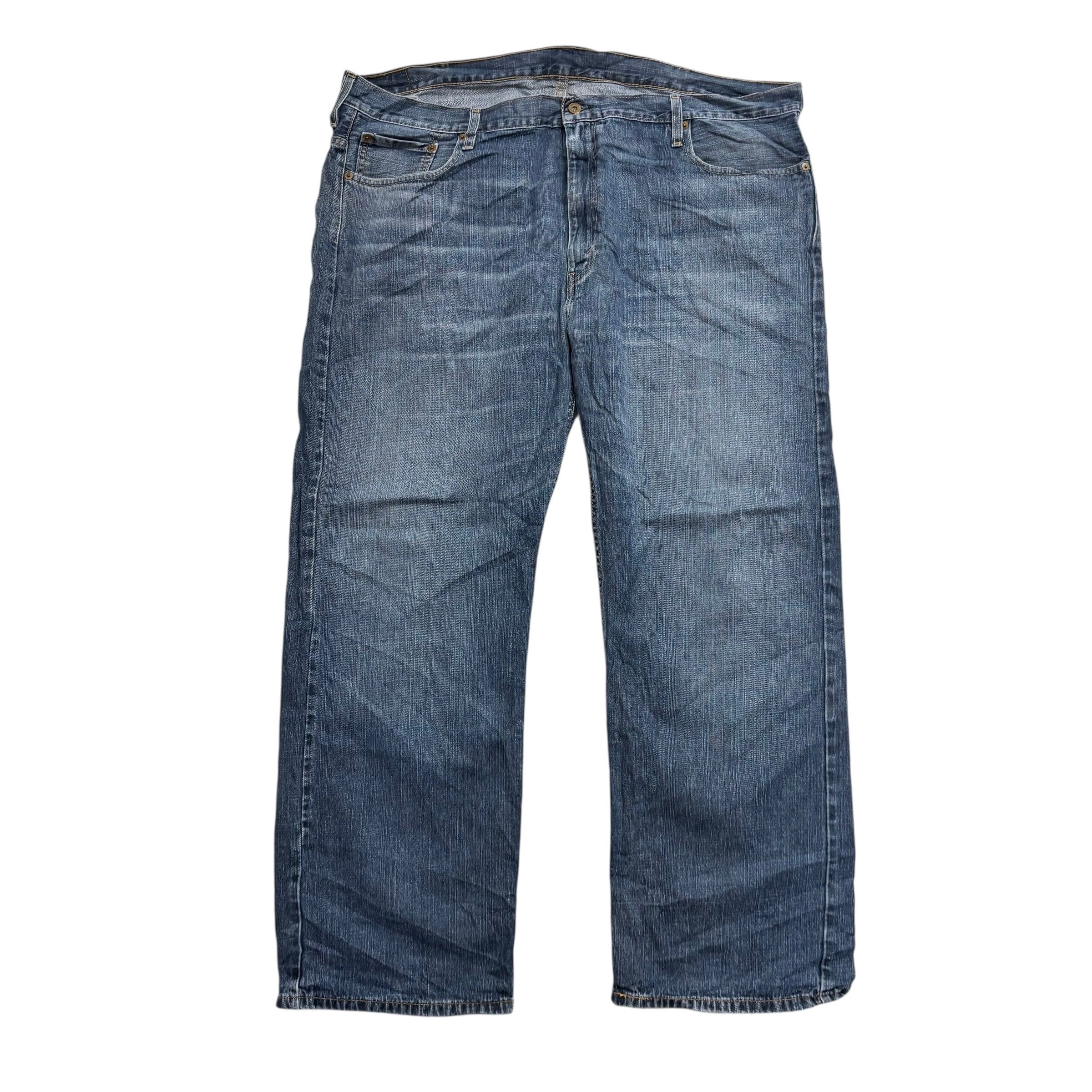 Levis 569 Jeans W46 L32 Mens Dark Blue Baggy Relaxed Straight Fit Denim
