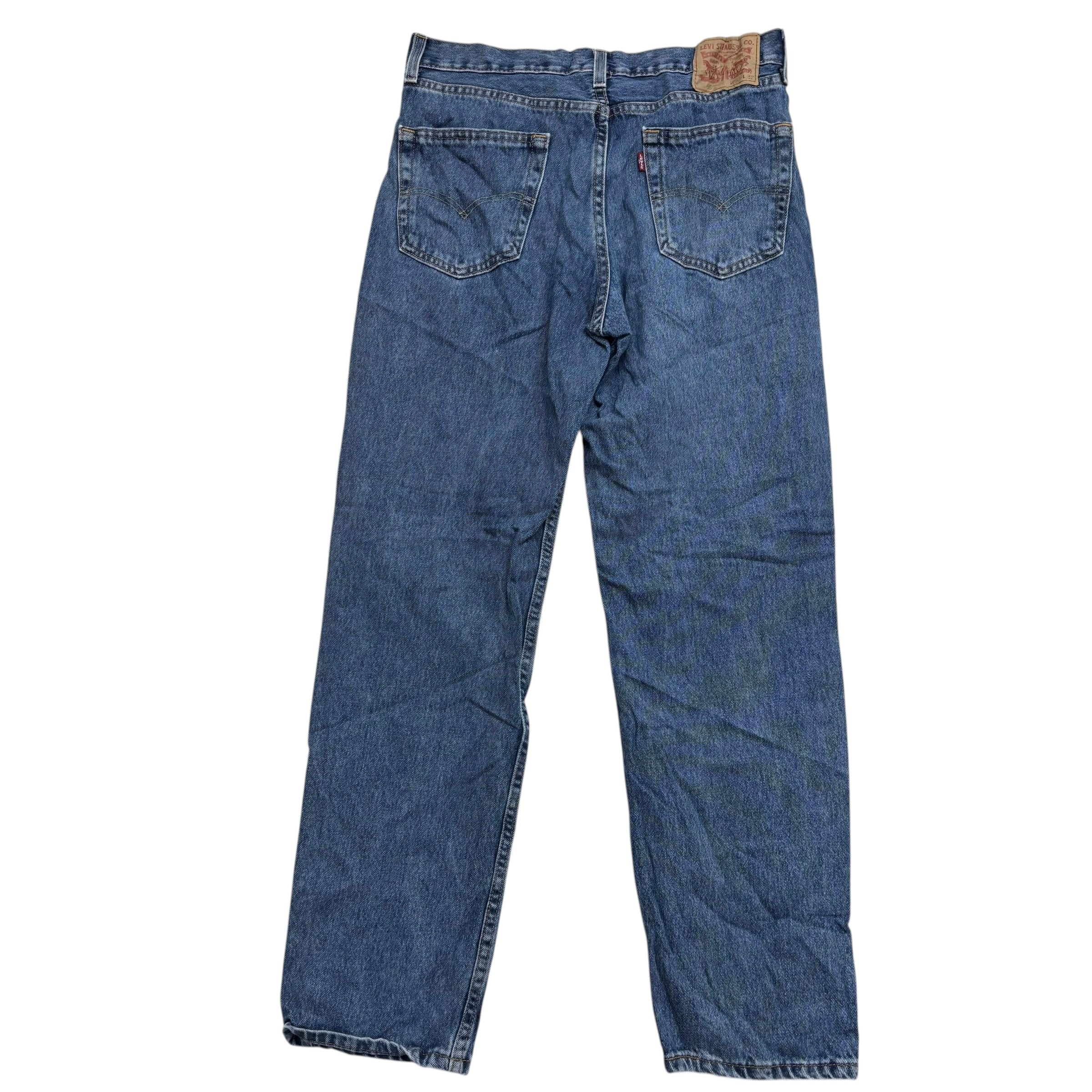 Levis 550 Jeans W31 L32 Mens Mid Blue Baggy Relaxed Straight Fit Denim (E)