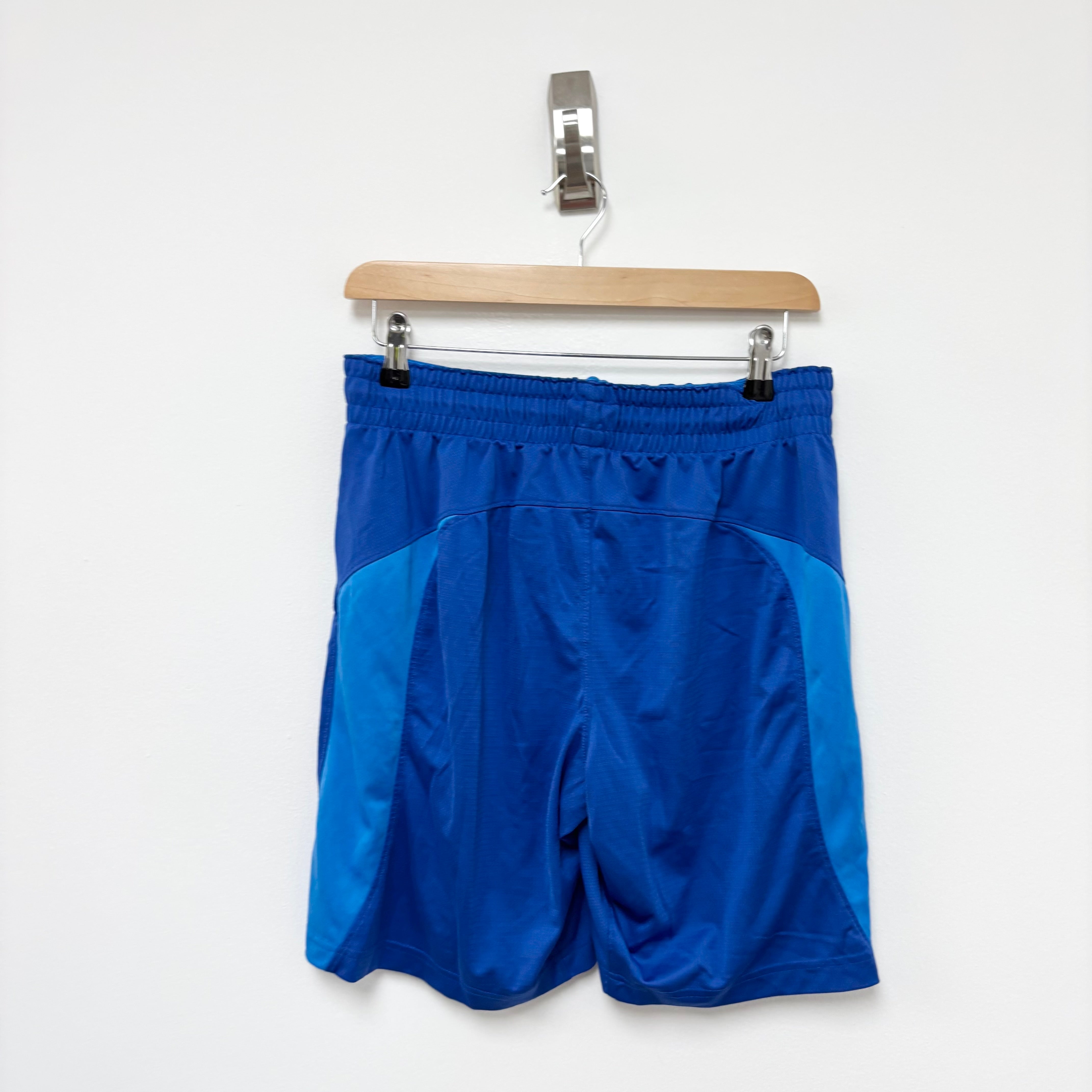 Nike Shorts Mens Medium Blue Dri Fit Running Sports Gym Athletic Pockets (E)