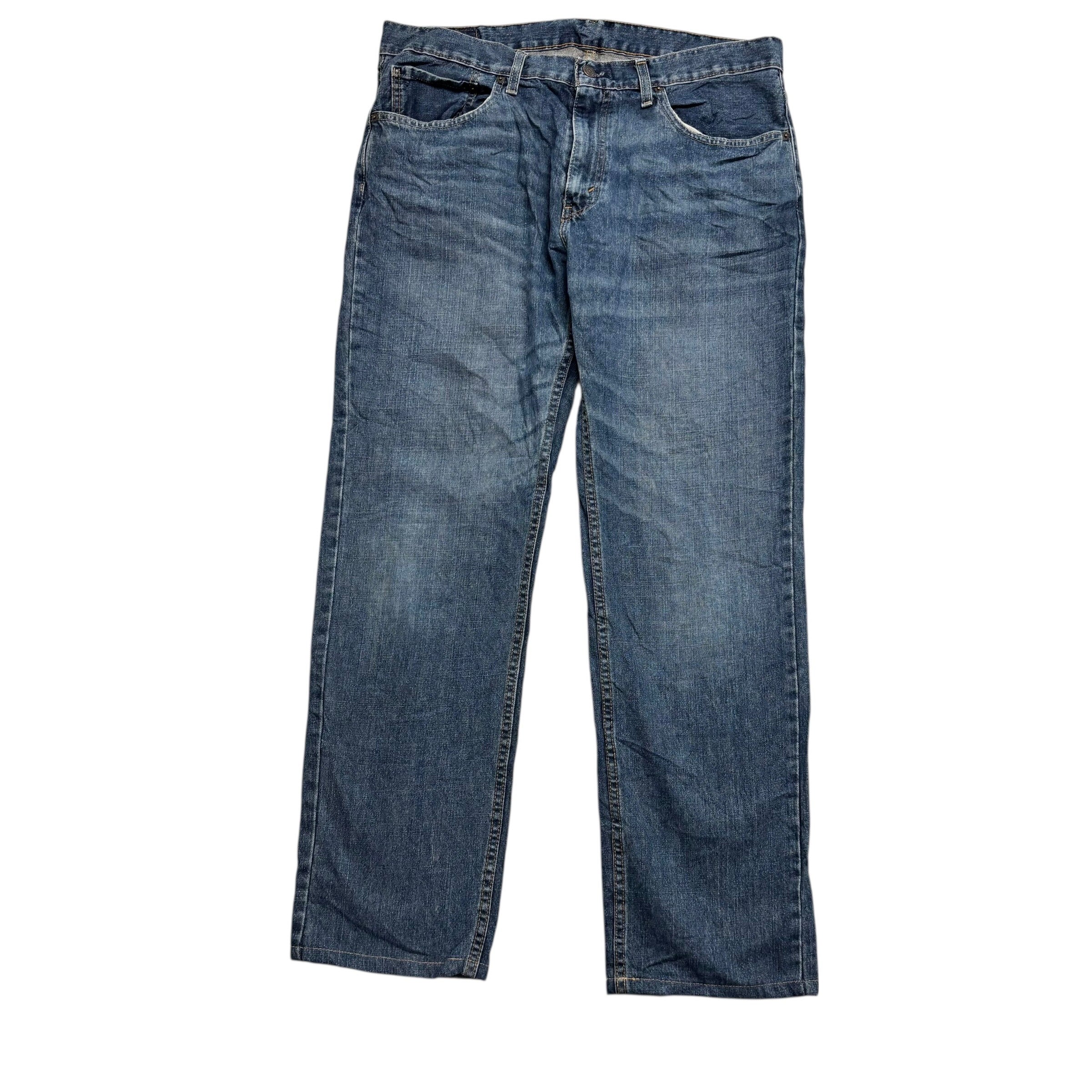 Levis 559 Jeans W36 L32 Mens Mid Blue Baggy Relaxed Straight Fit Denim (E)