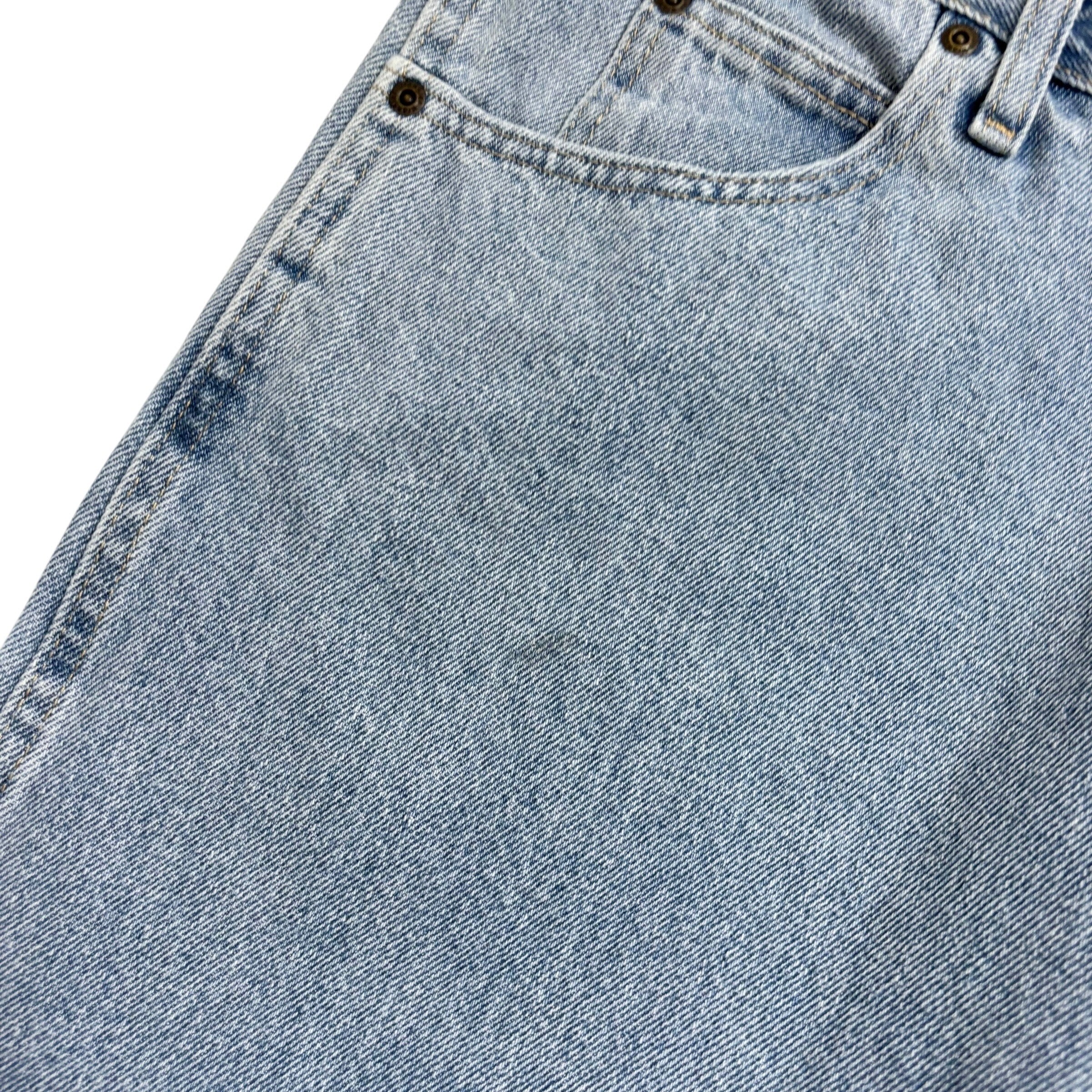 Wrangler Jeans W42 L30 Mens Light Blue Relaxed Straight Fit Stretch Denim (E)