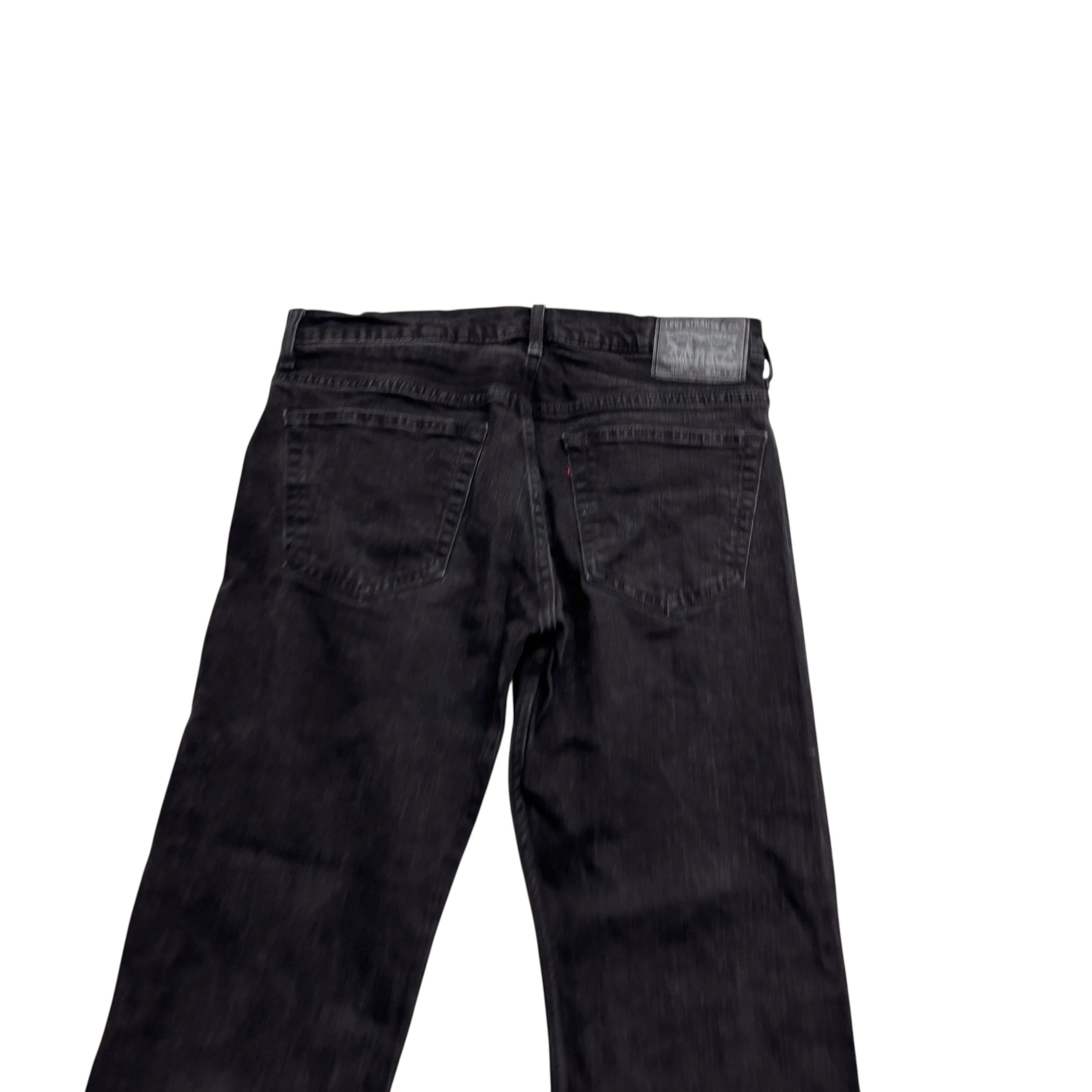 Levis 569 Jeans W32 L30 Mens Black Baggy Relaxed Straight Fit Stretch Denim