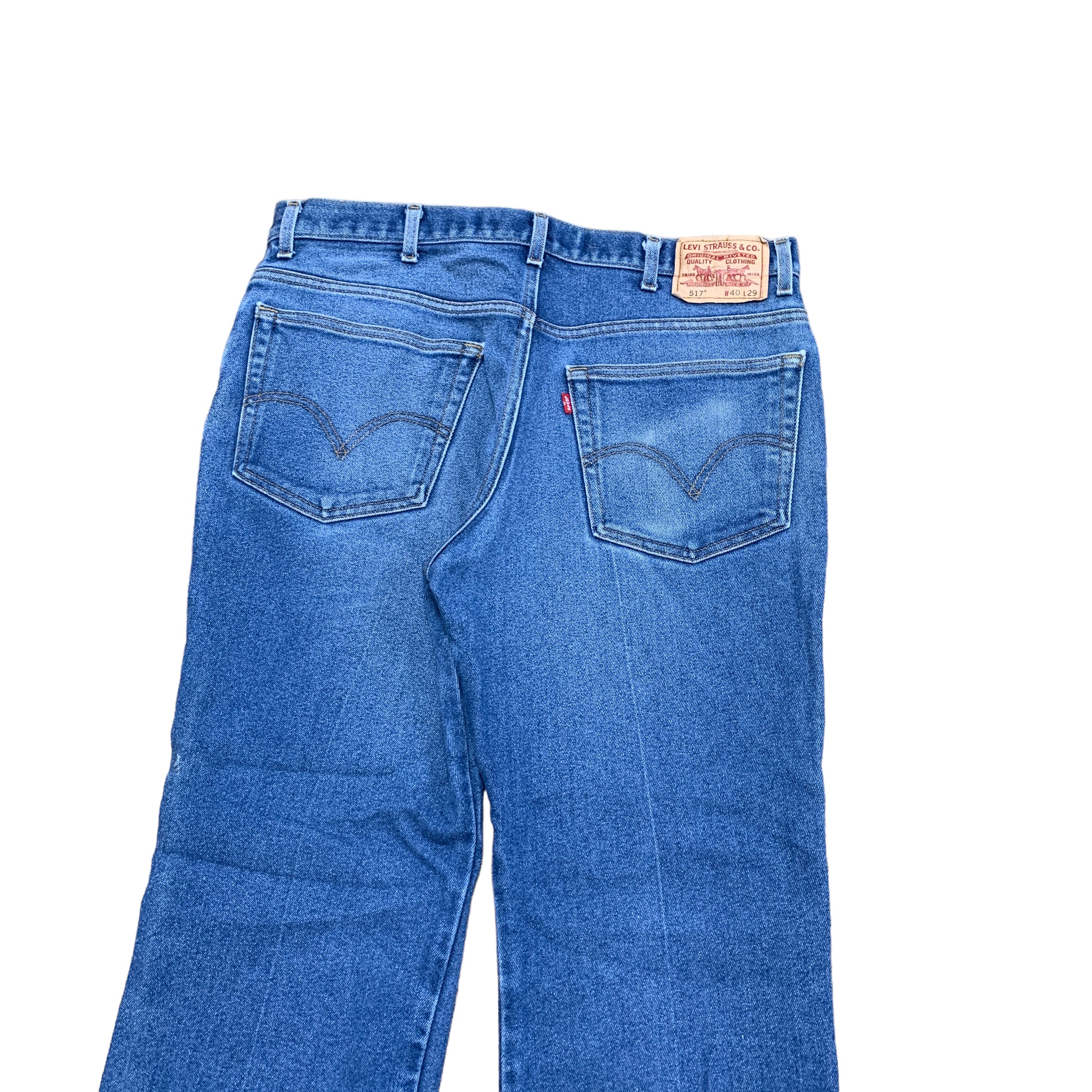 Levis 517 Jeans W37 L27 Mens Vintage Blue Bootcut Fit Denim