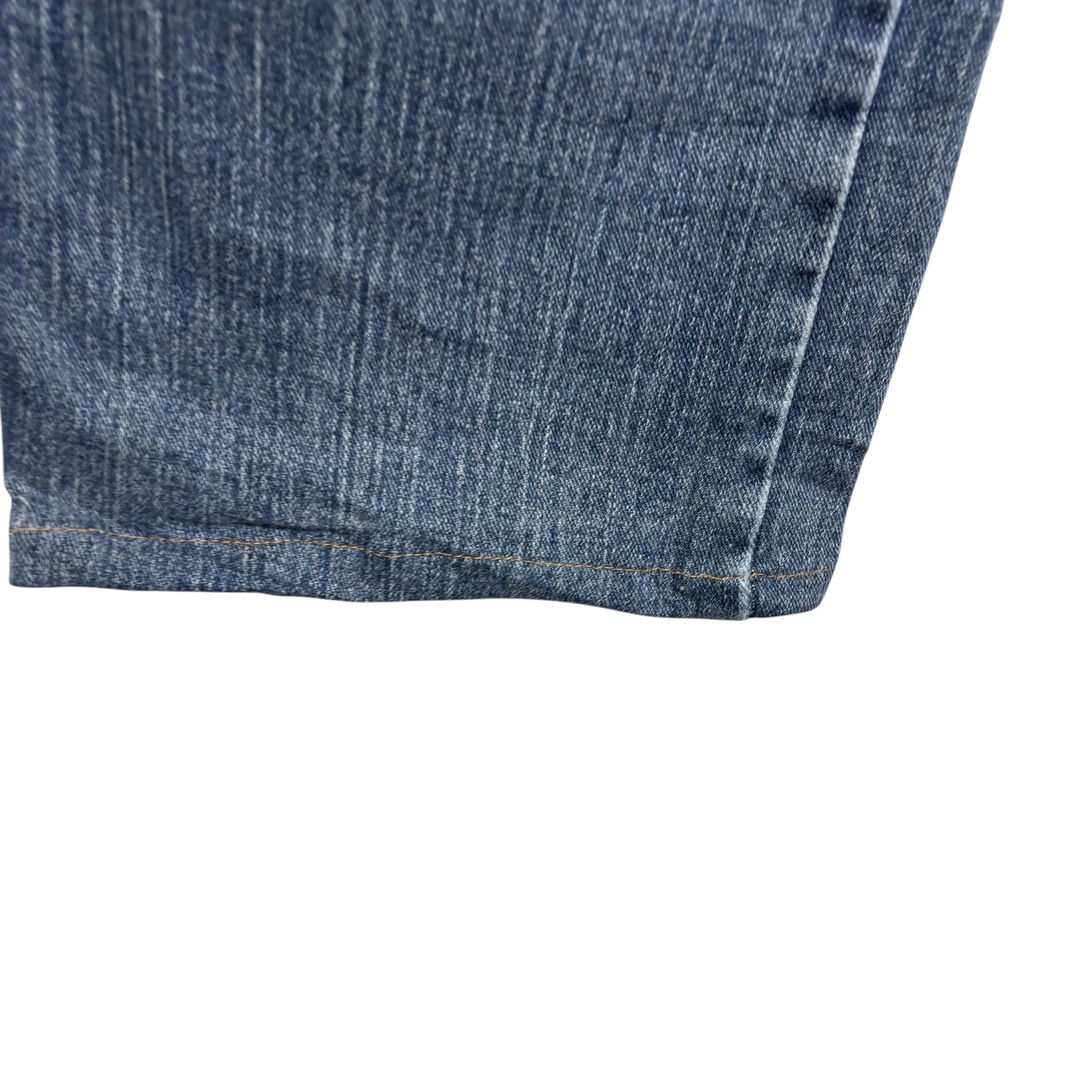 Wrangler Jeans W38 L30 Mens Blue Relaxed Straight Fit Stretch Denim (F)