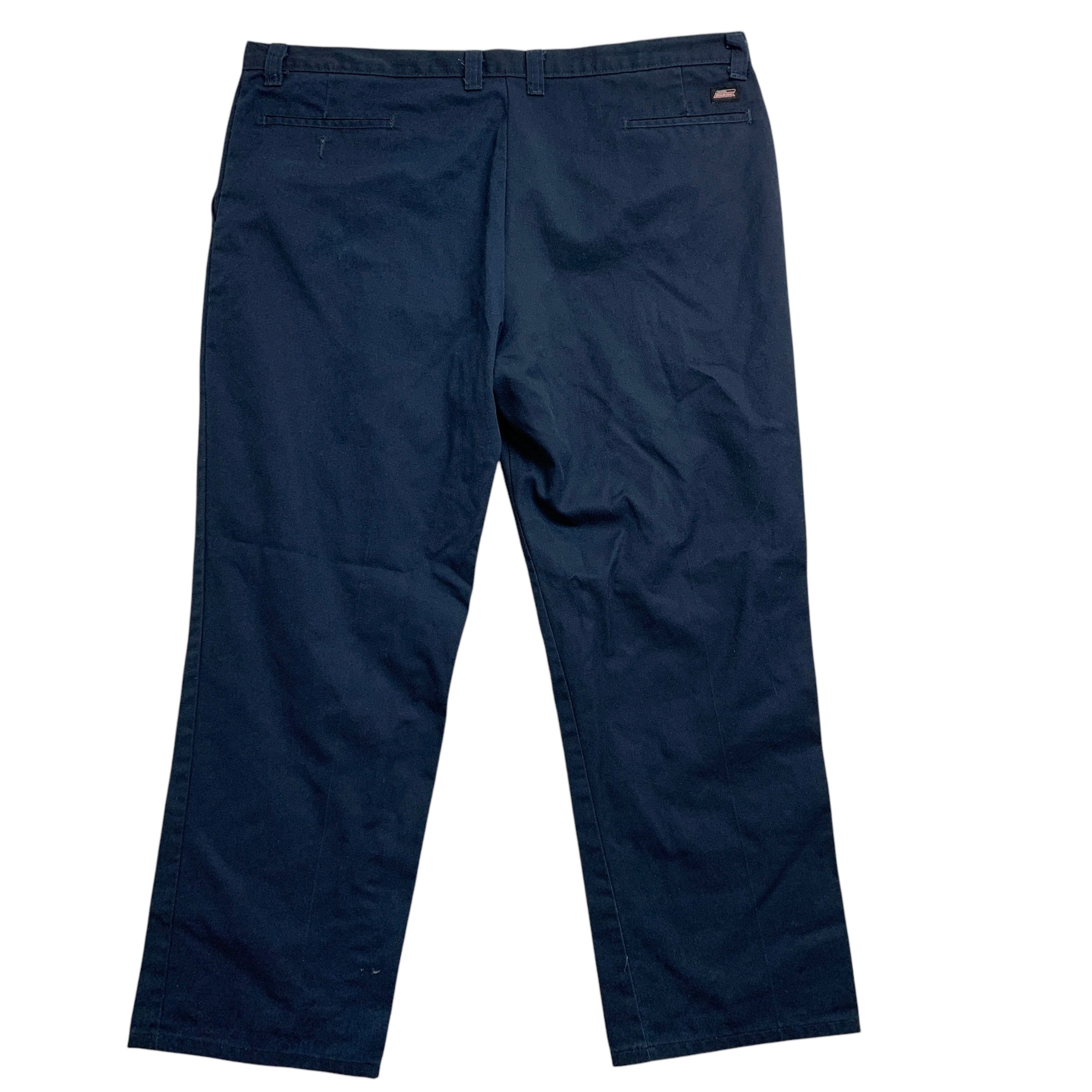 Dickies Trousers W44 L30 Mens Navy Blue Pants Relaxed Straight Fit Workwear