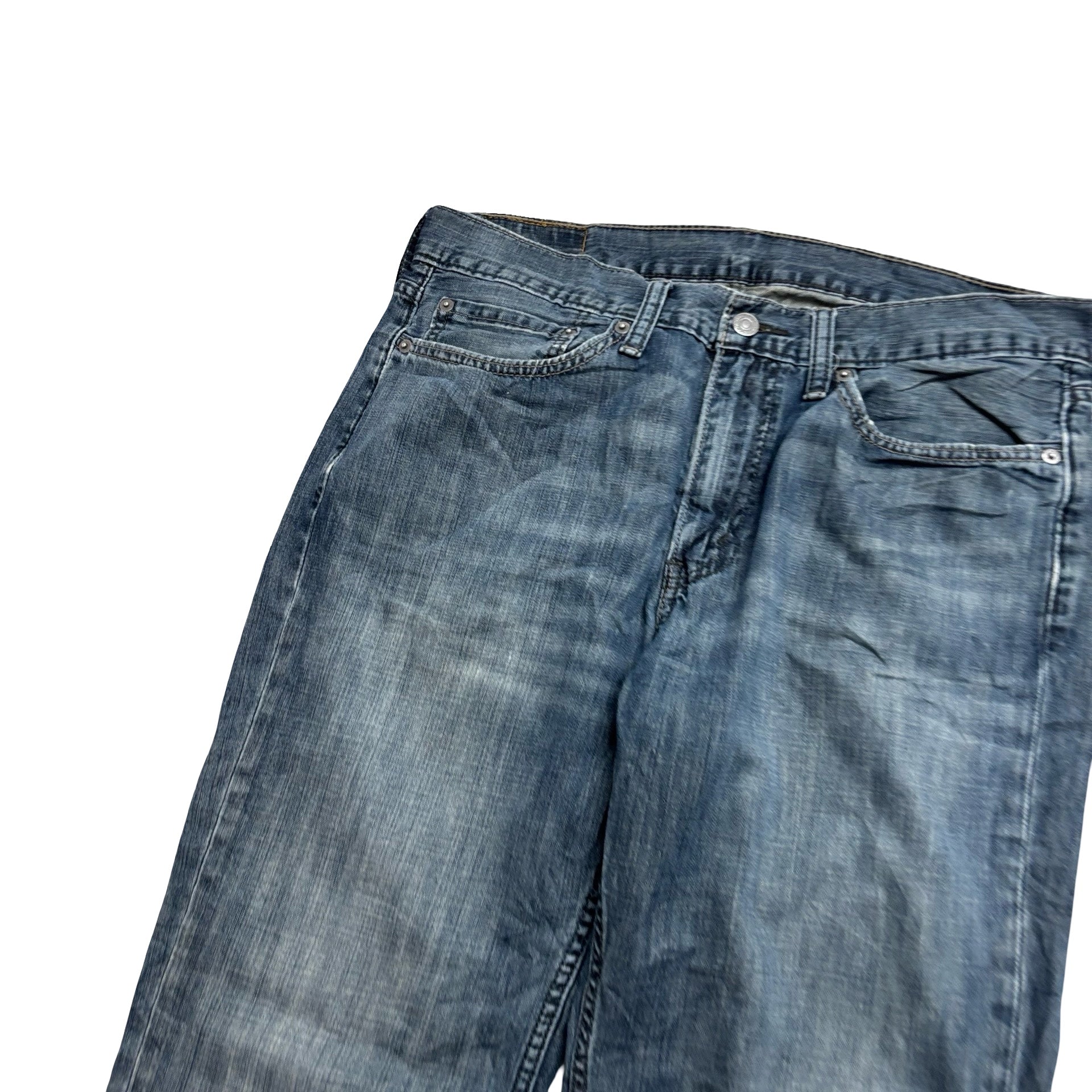 Levis 514 Jeans W34 L34 Mens Dark Blue Regular Straight Fit Denim