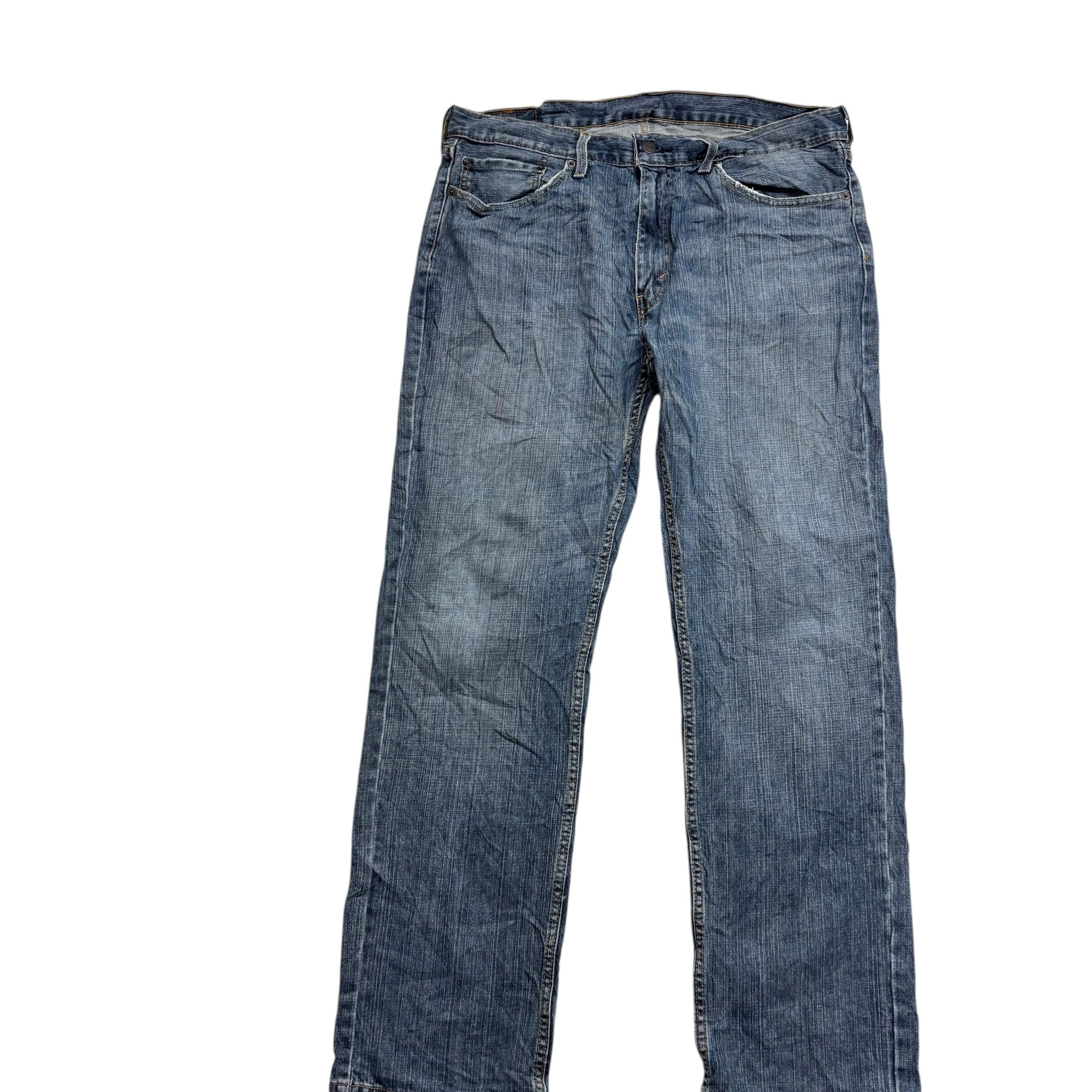 Levis 559 Jeans W36 L32 Mens Mid Blue Baggy Relaxed Straight Fit Denim (F)