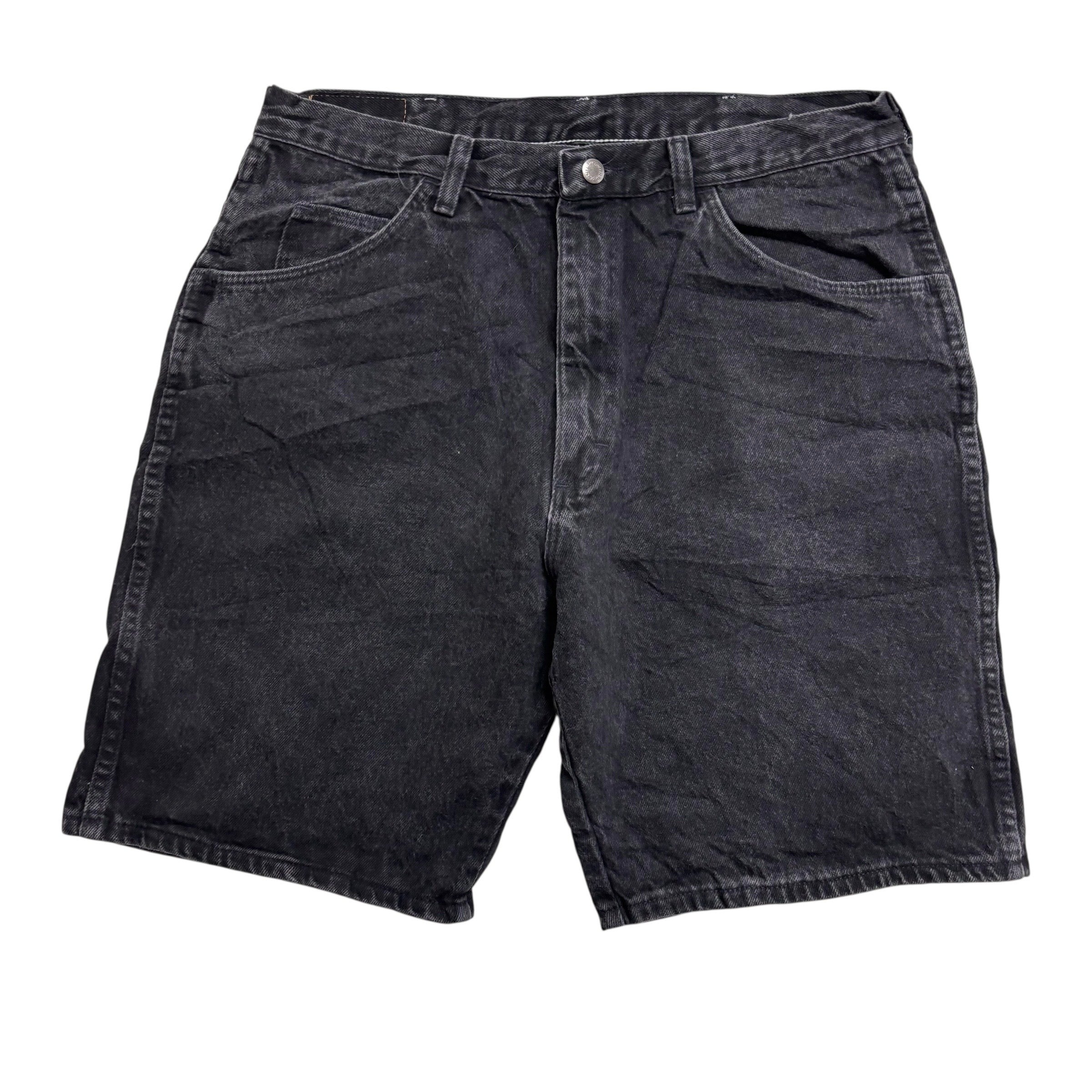 Vintage Wrangler Baggy Jorts W32 Mens Denim Shorts Black Relaxed Fit (E)