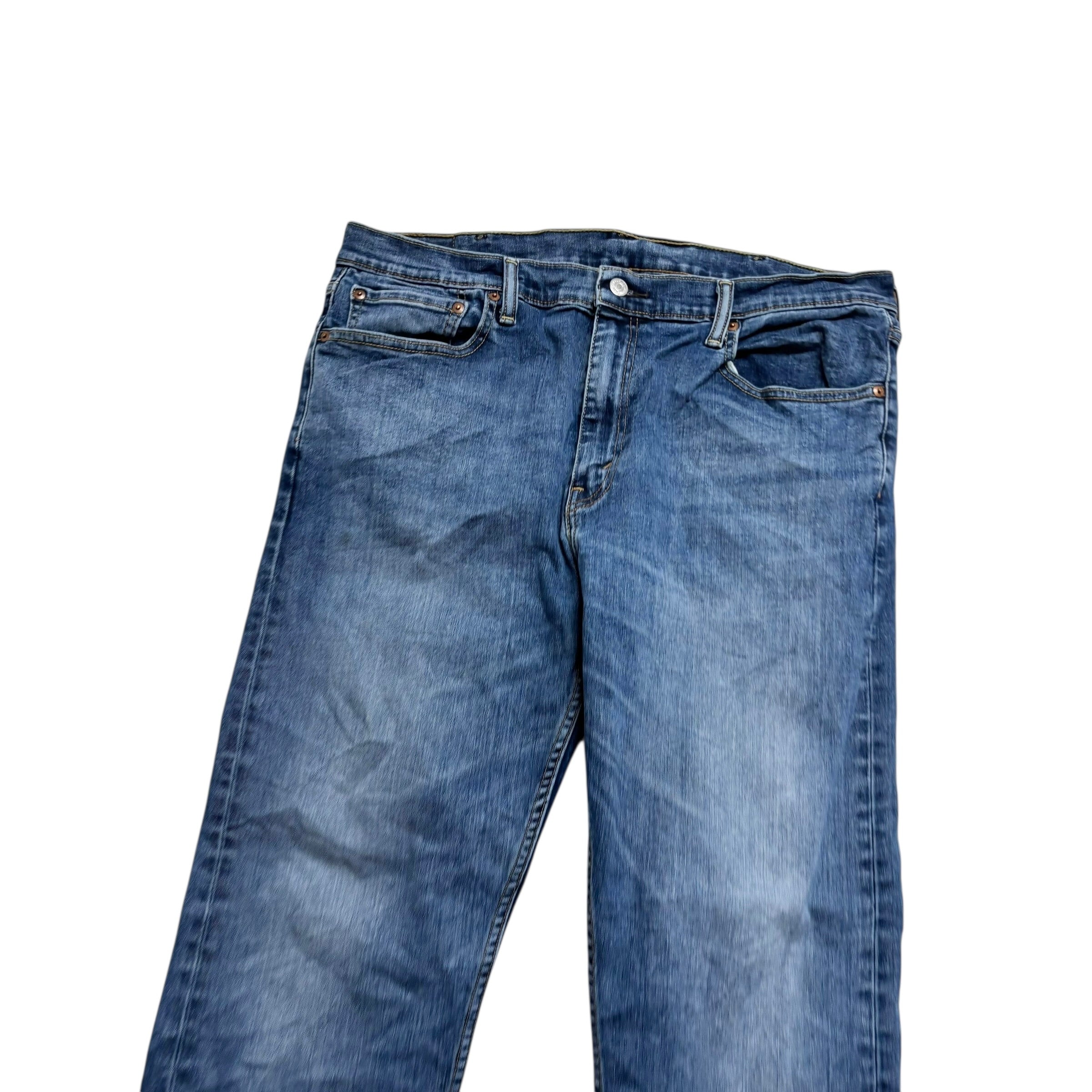Levis 502 Jeans W38 L30 Mens Mid Blue Regular Tapered Fit Stretch Denim