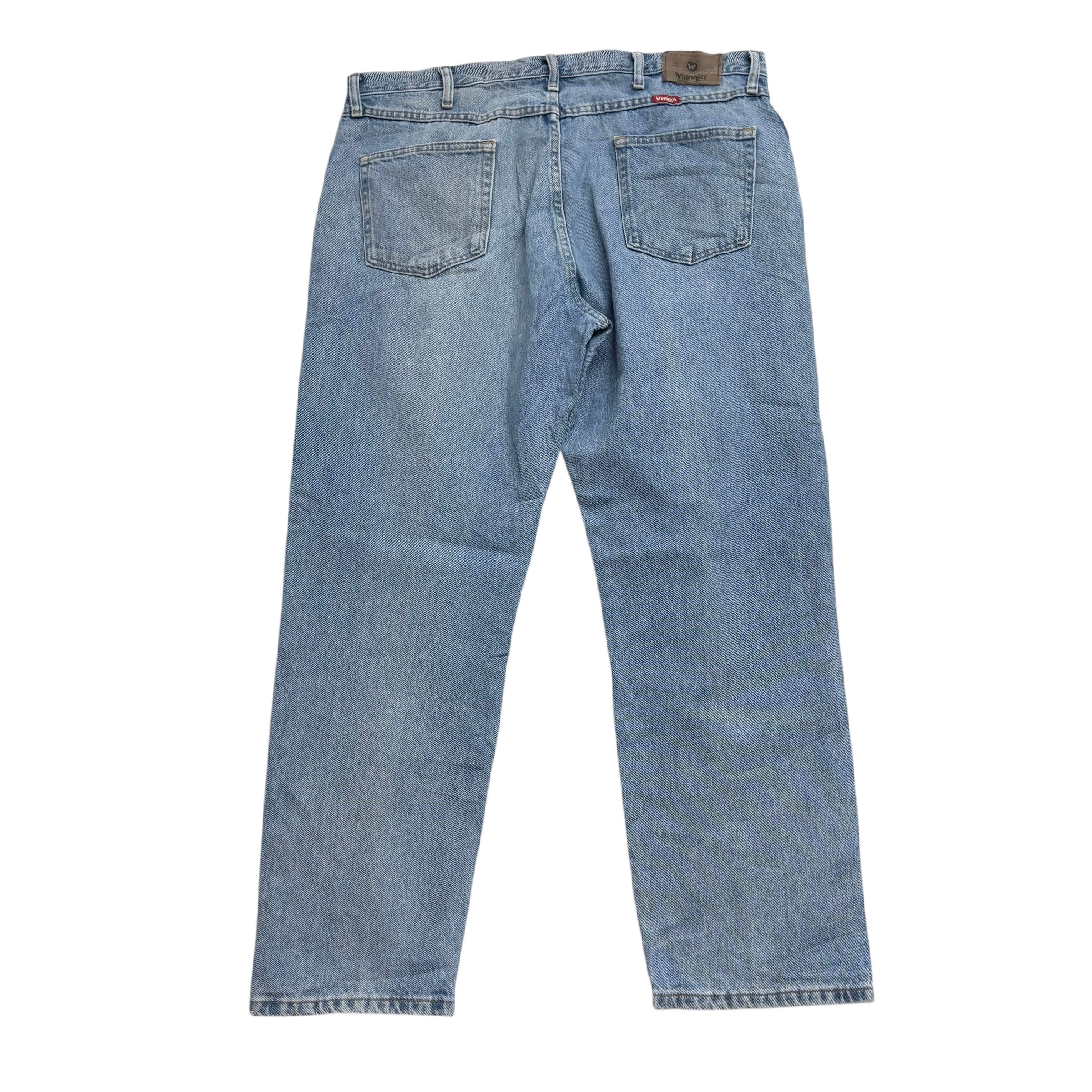 Wrangler Jeans W40 L30 Mens Light Blue Regular Straight Fit Denim