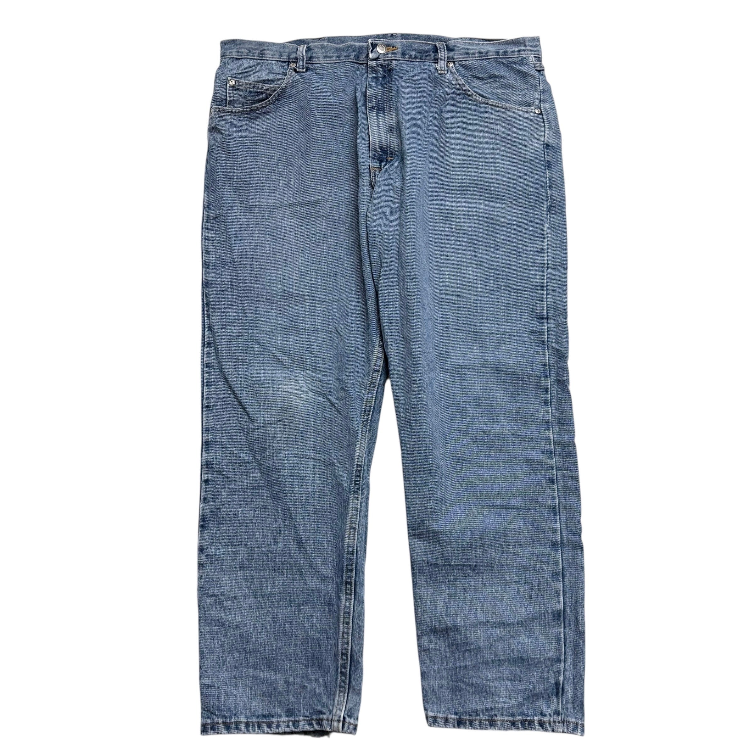 Wrangler Jeans W40 L30 Mens Light Blue Relaxed Straight Fit Denim (F)