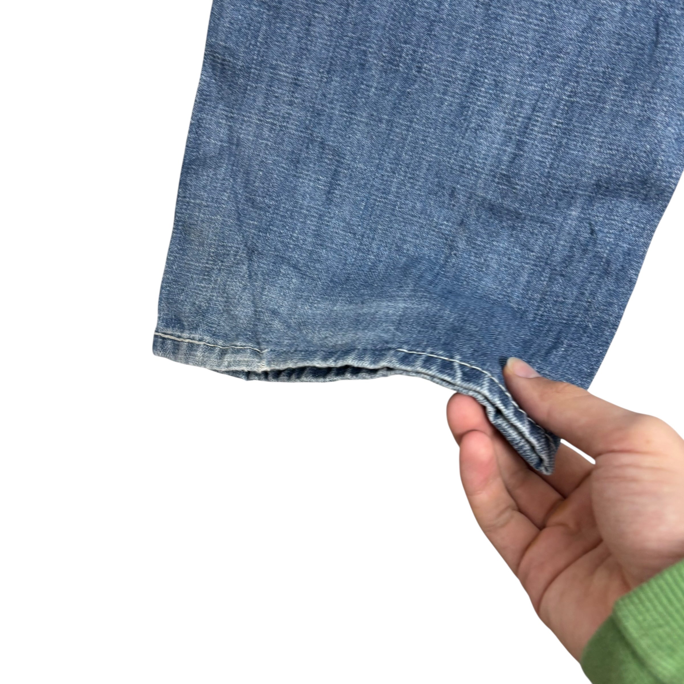 Levis 514 Jeans W32 L30 Mens Mid Blue Regular Straight Fit Vintage Denim