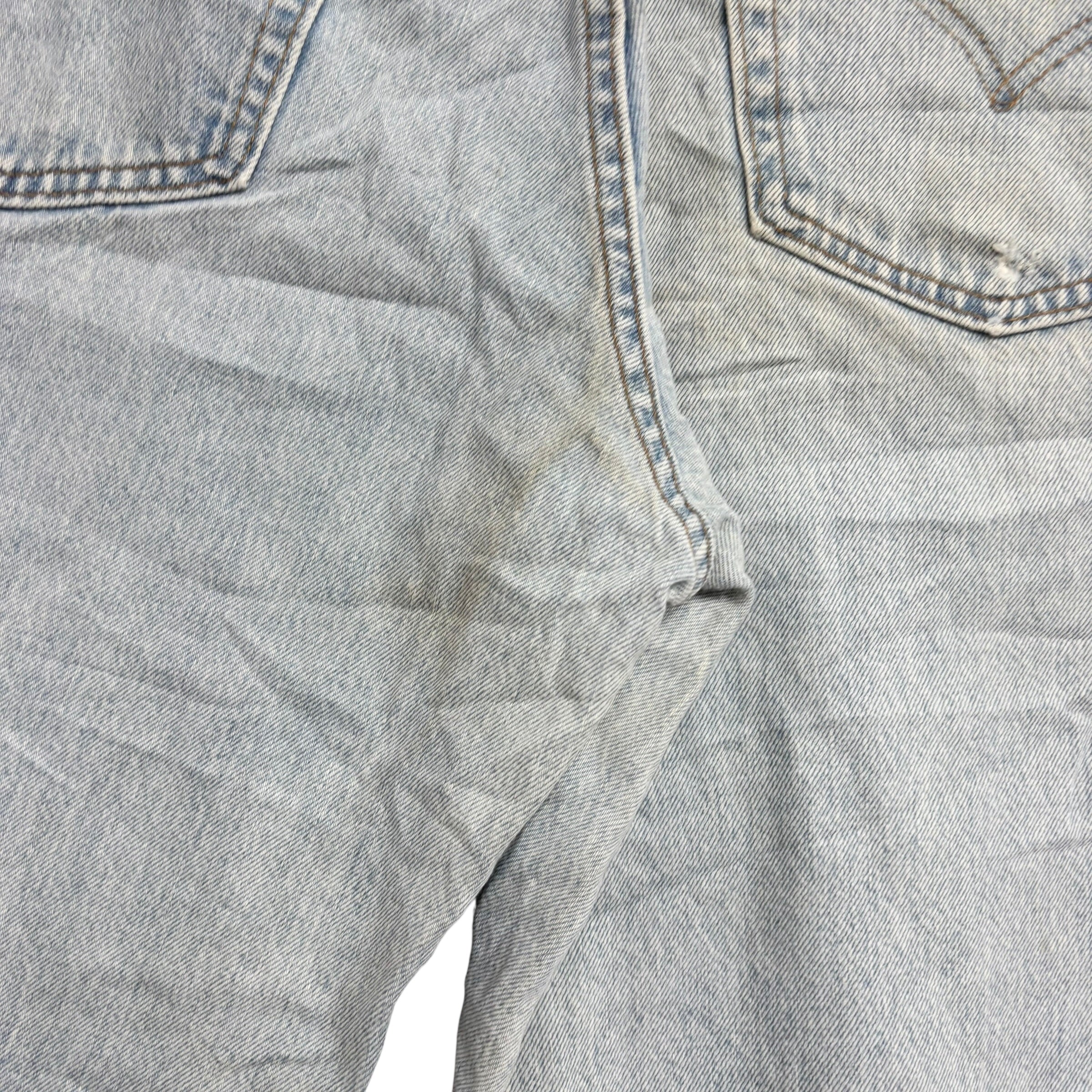 Levis 560 Jeans W38 L32 Mens Light Blue Relaxed Tapered Vintage Denim (F)