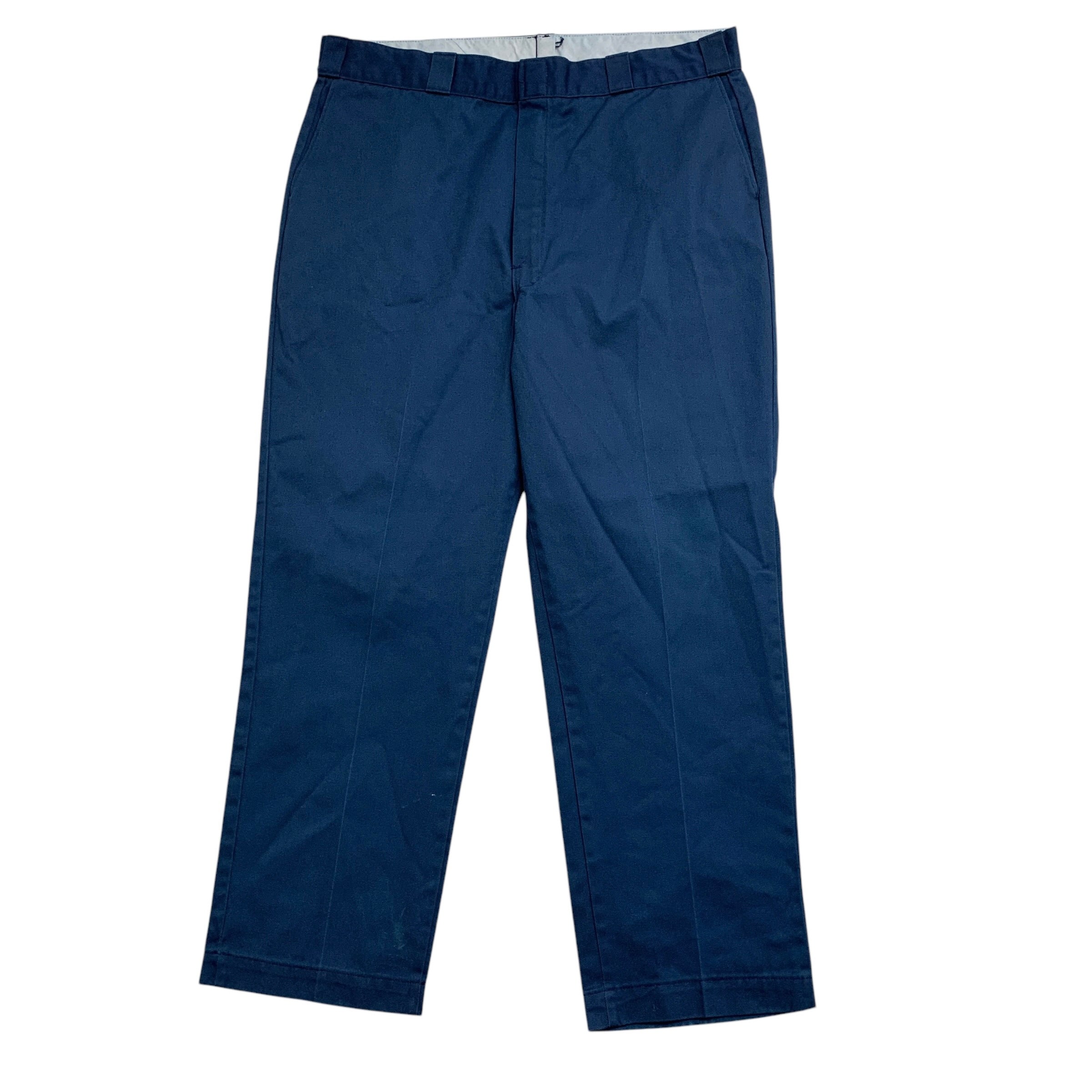Dickies Trousers W40 L31 Mens Blue Pants Relaxed Straight Fit Workwear