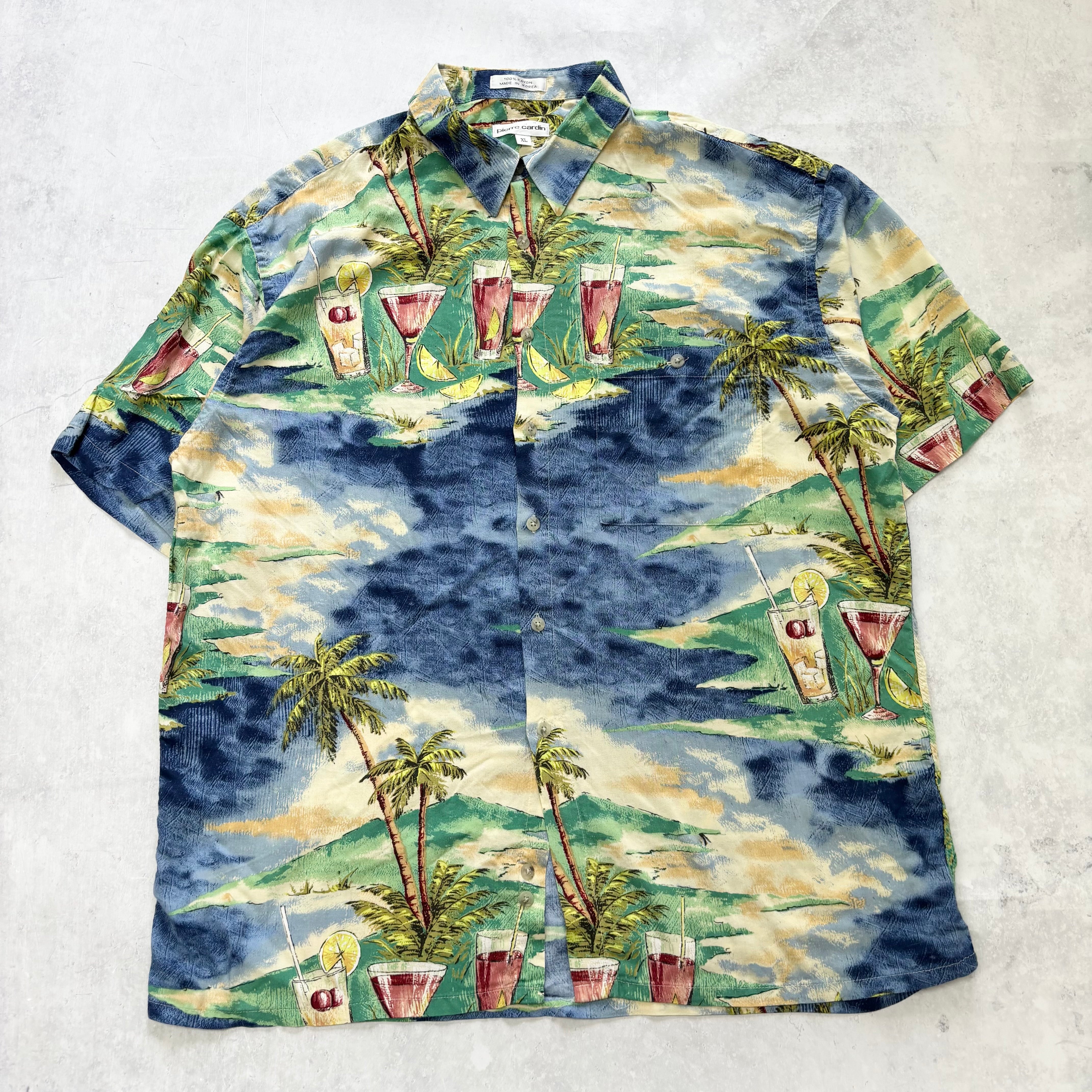 Vintage Hawaiian Shirt Mens XL Multi Floral Aloha Short Sleeve Rayon (E)