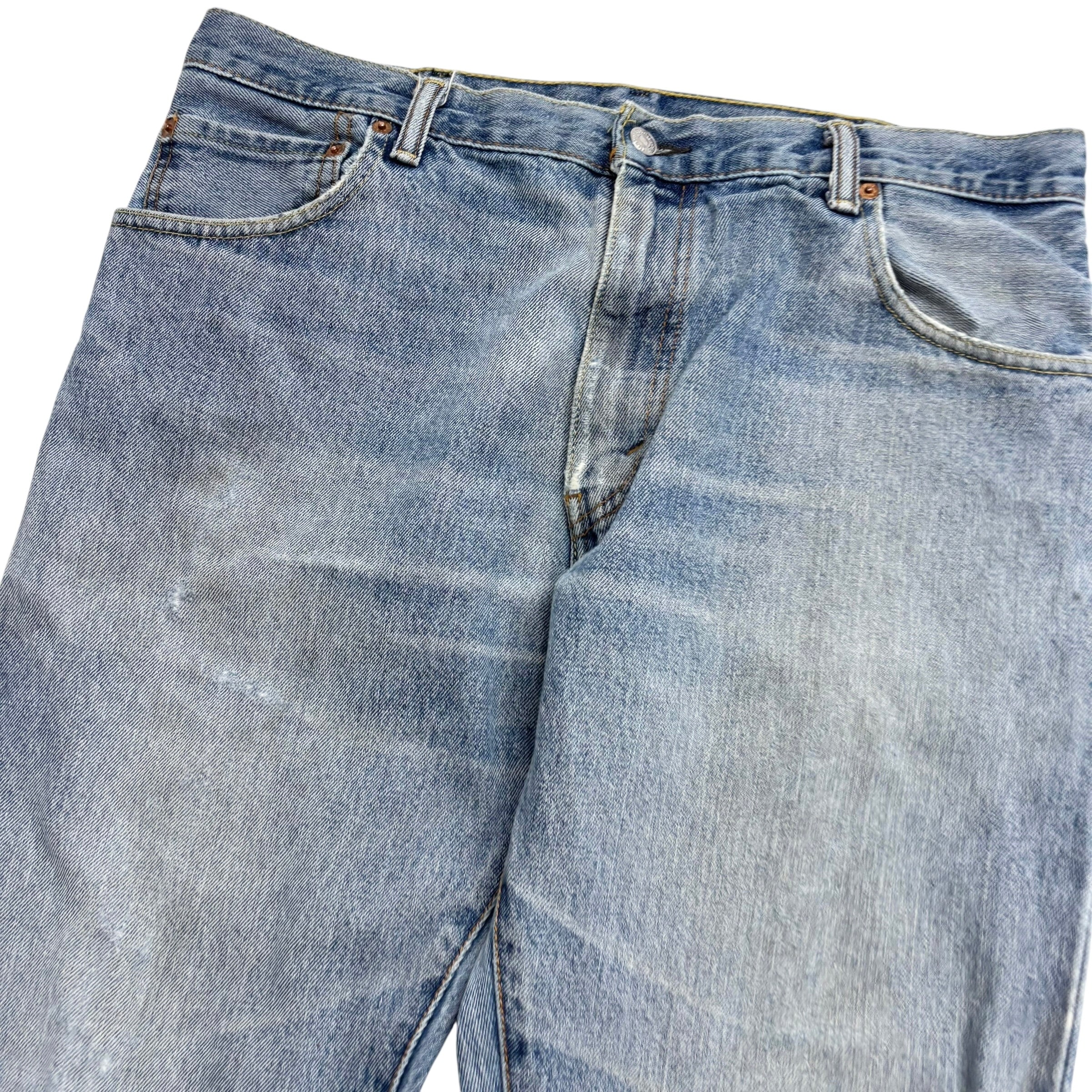 Levis 517 Jeans W36 L34 Mens Mid Blue Regular Bootcut Fit Denim (F)