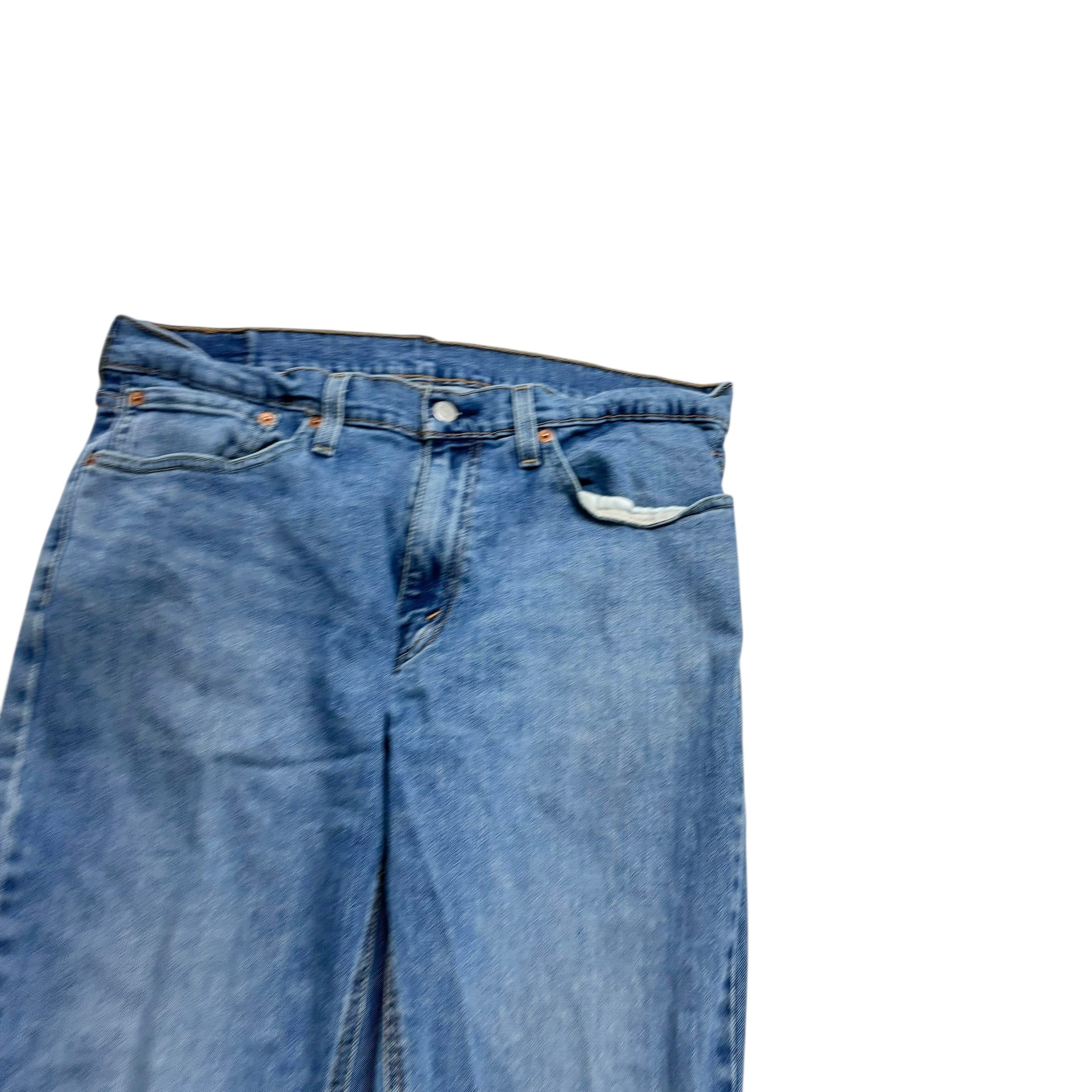 Levis 541 Jeans W34 L29 Mens Mid Blue Athletic Tapered Fit Stretch Denim