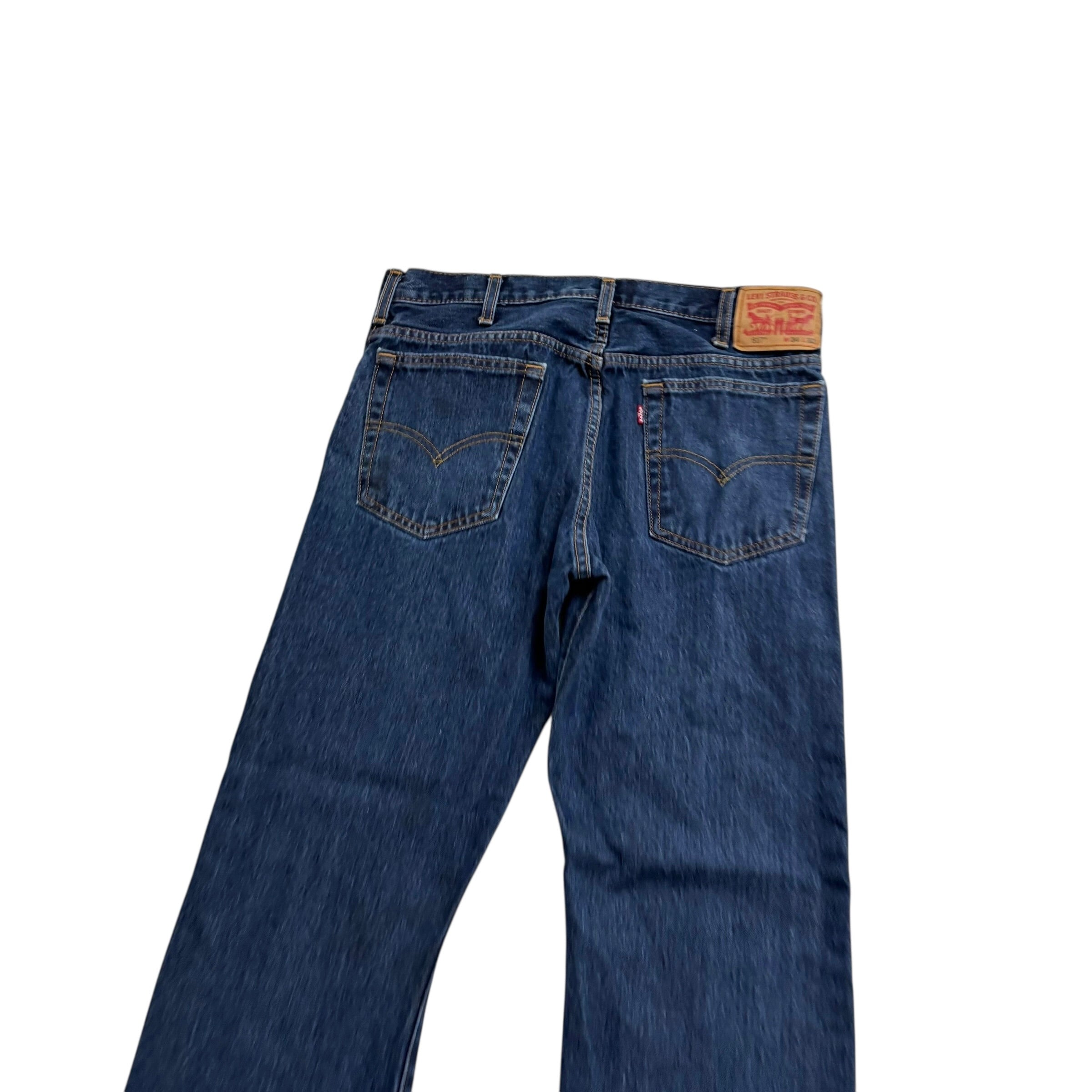 Levis 517 Jeans W34 L32 Mens Dark Blue Regular Bootcut Fit Denim (F)