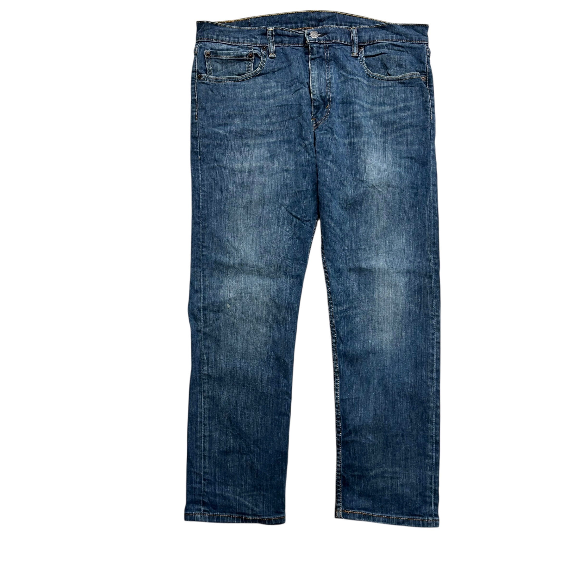 Levis 502 Jeans W36 L27 Mens Dark Blue Regular Tapered Fit Stretch Denim