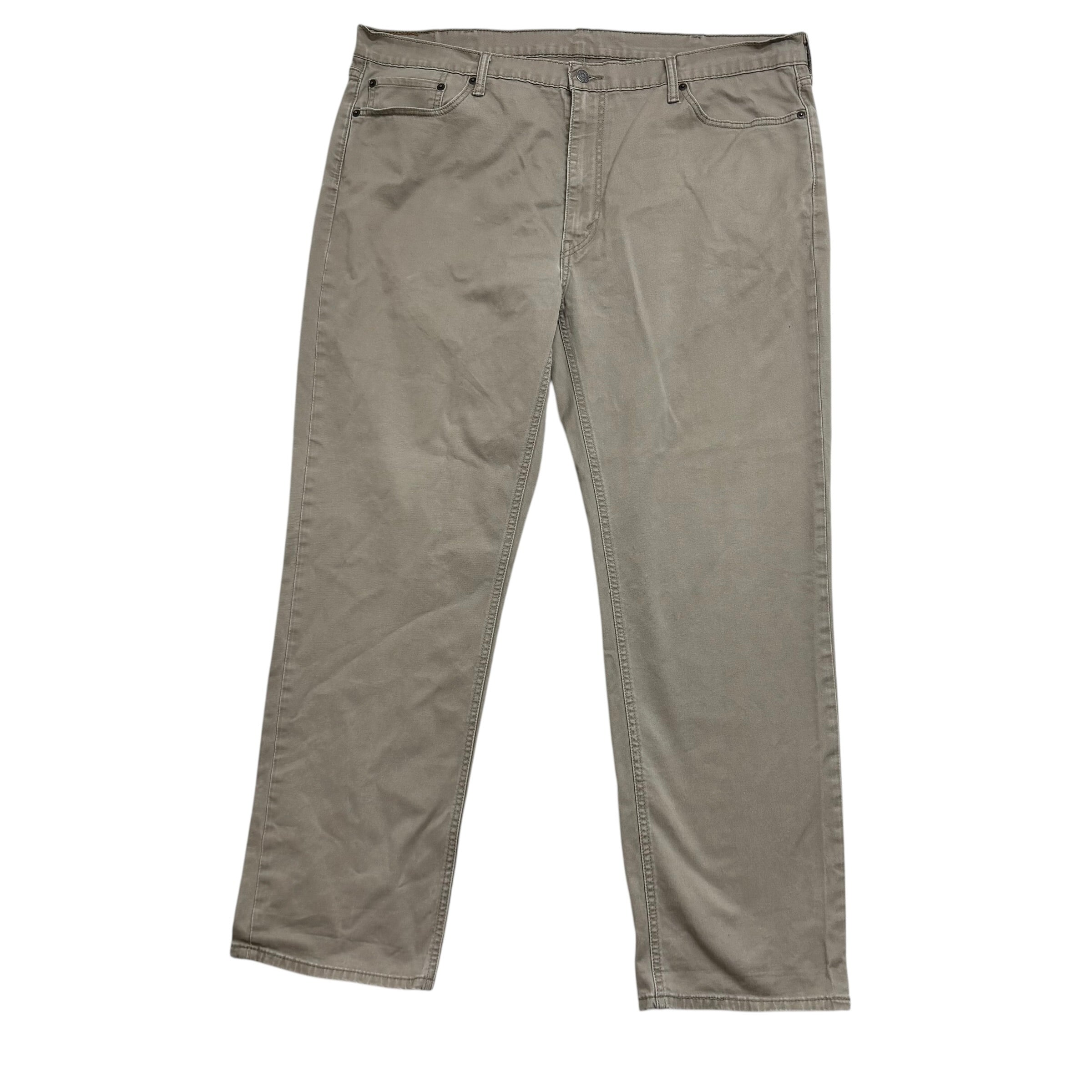 Levis 541 Trousers W42 L32 Mens Beige Athletic Tapered Fit Stretch Pants