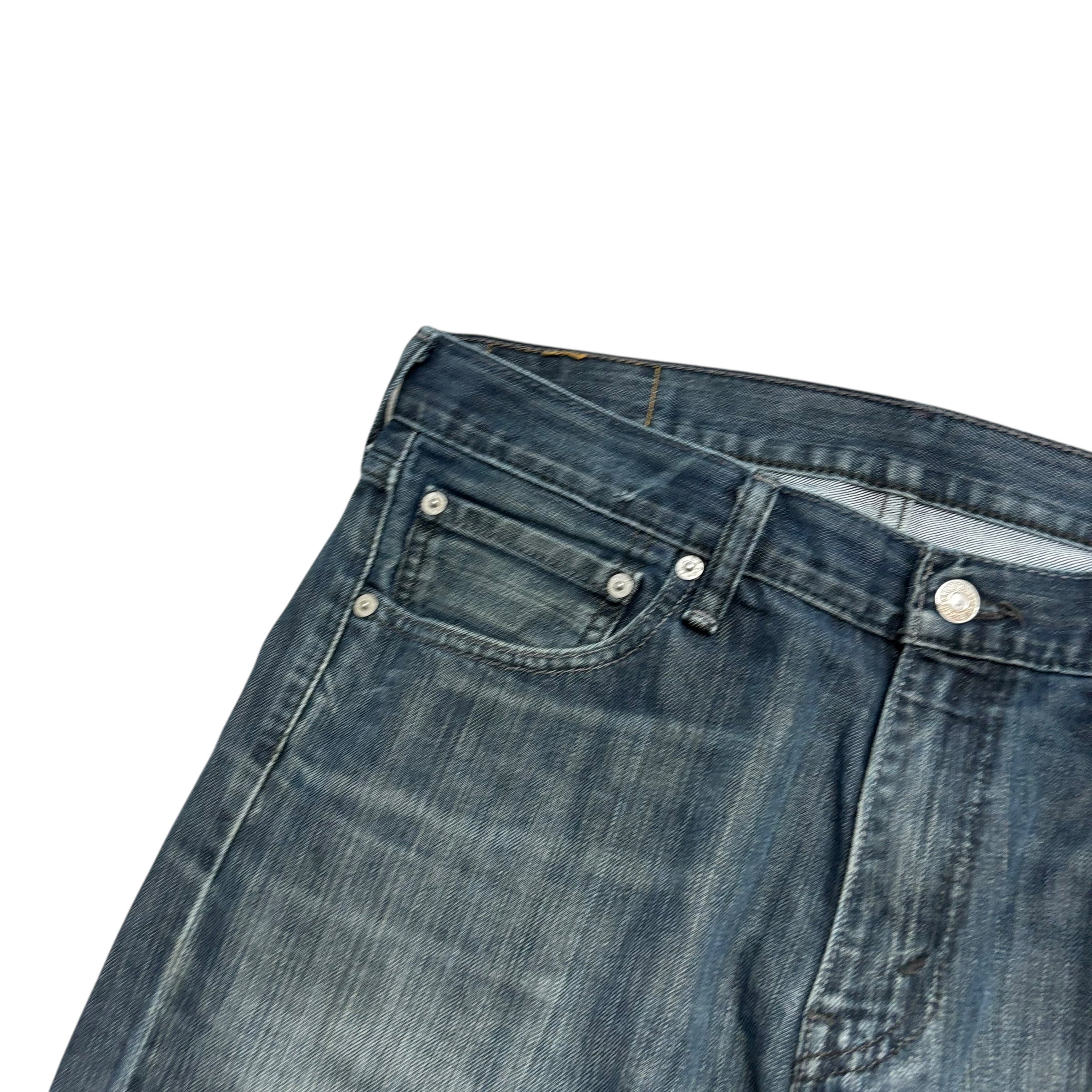 Levis 527 Jeans W34 L34 Mens Blue Slim Bootcut Fit Vintage Denim (F)