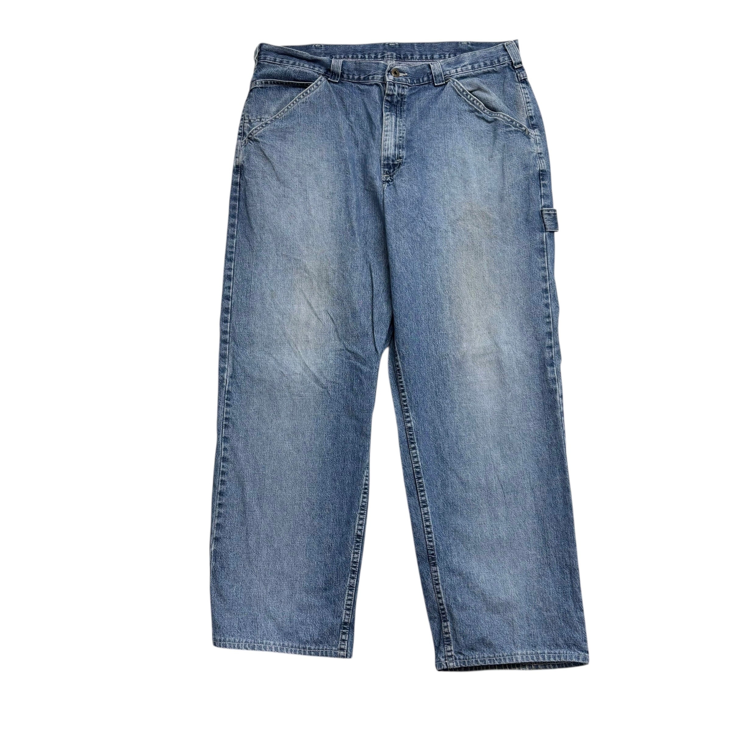Lee Carpenter Jeans W36 L30 Mens Mid Blue Baggy Relaxed Fit Vintage Denim
