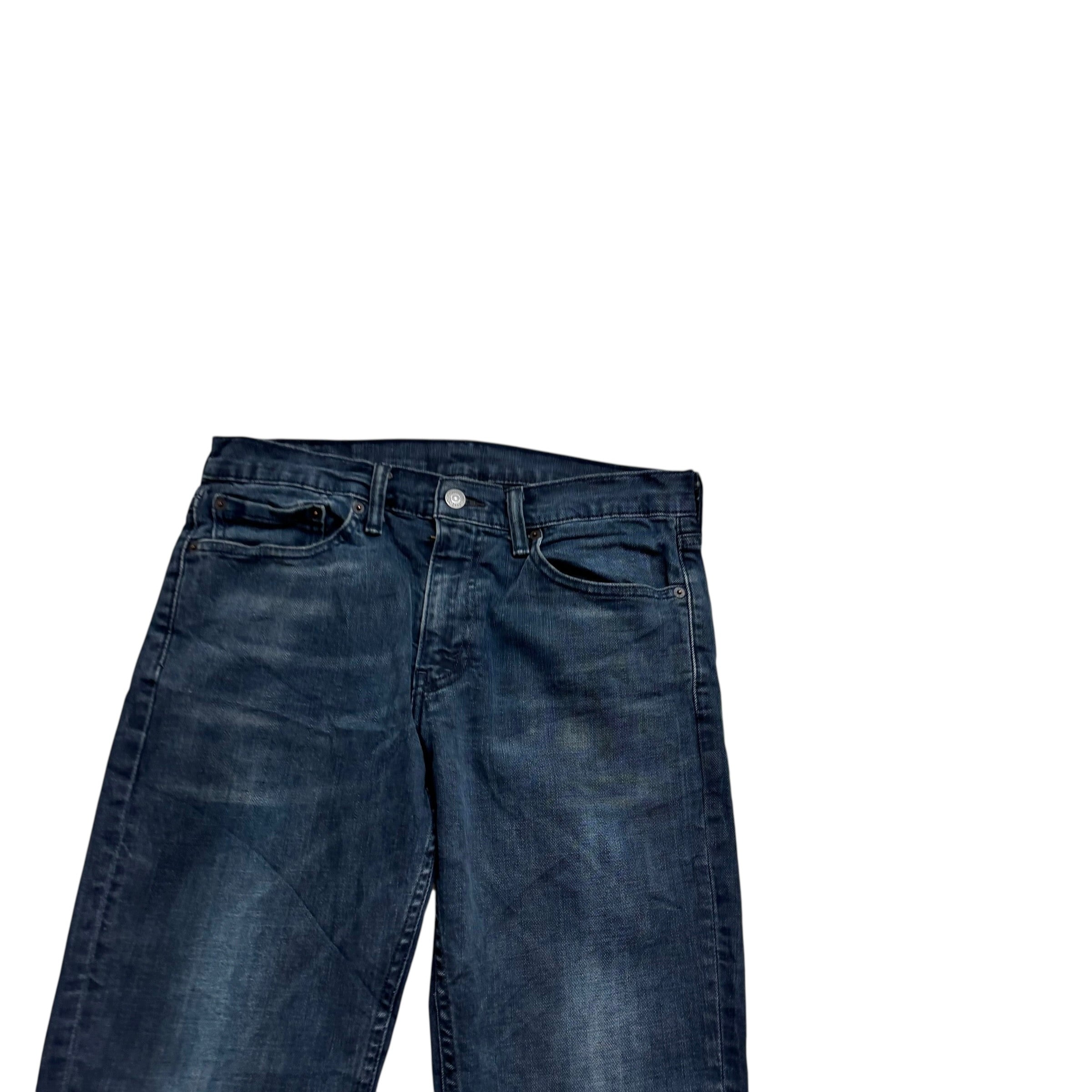 Levis 511 Jeans W32 L32 Mens Navy Blue Slim Fit Stretch Denim (F)