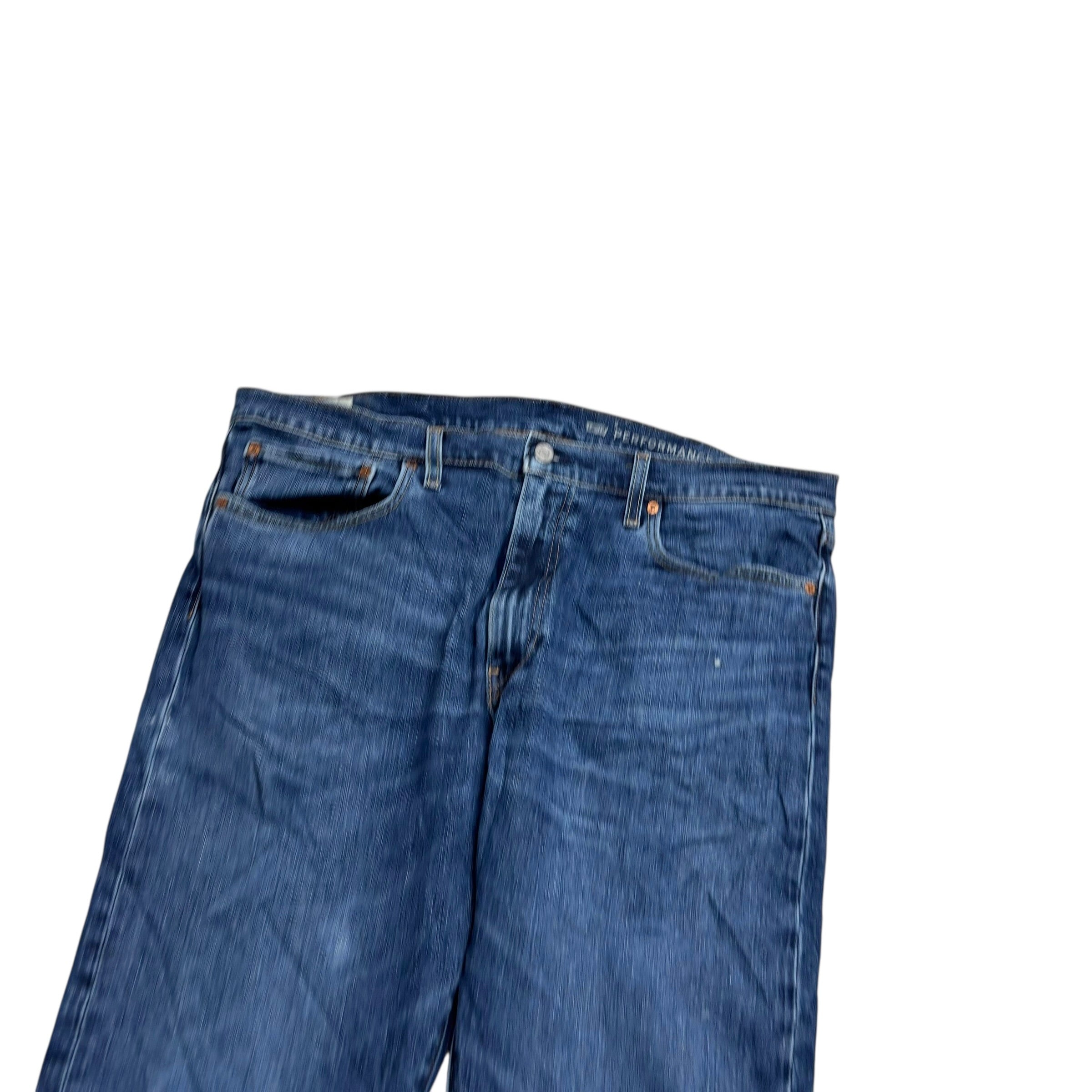 Levis 502 Jeans W38 L34 Mens Mid Blue Regular Tapered Fit Stretch Denim (F)