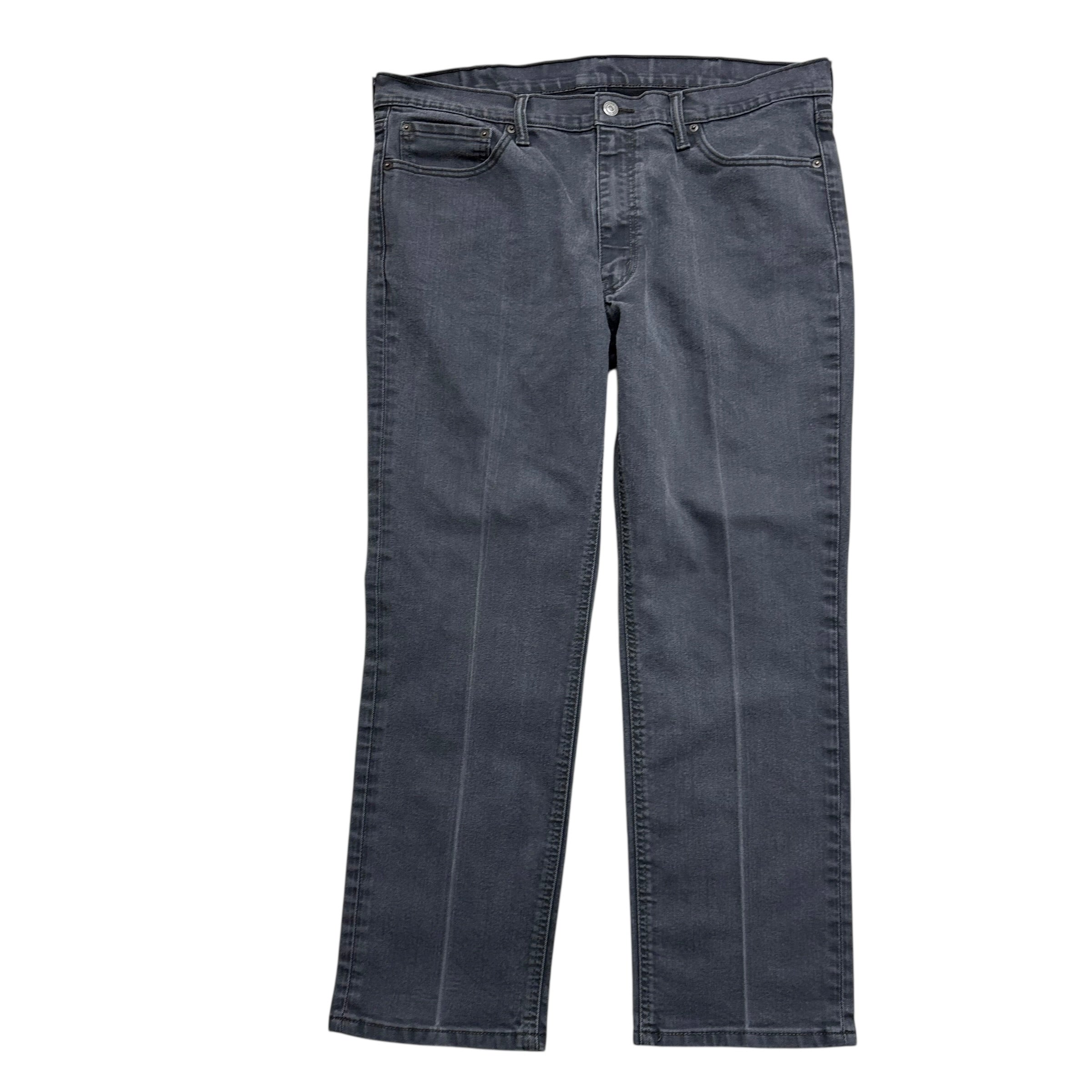 Levis 541 Jeans W38 L29 Mens Grey Athletic Tapered Fit Stretch Denim