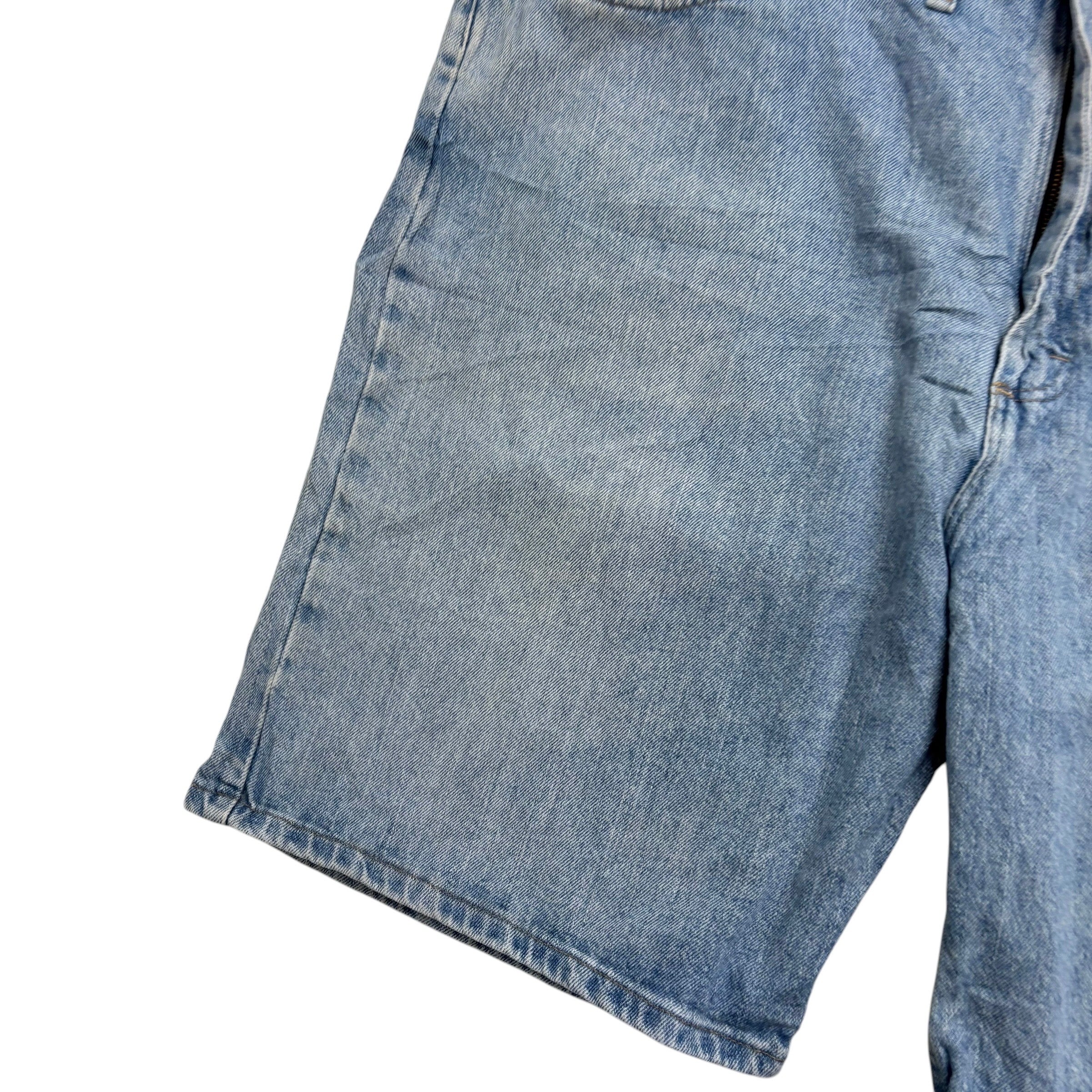 Wrangler Baggy Jorts W44 Mens Denim Shorts Light Blue Relaxed Fit
