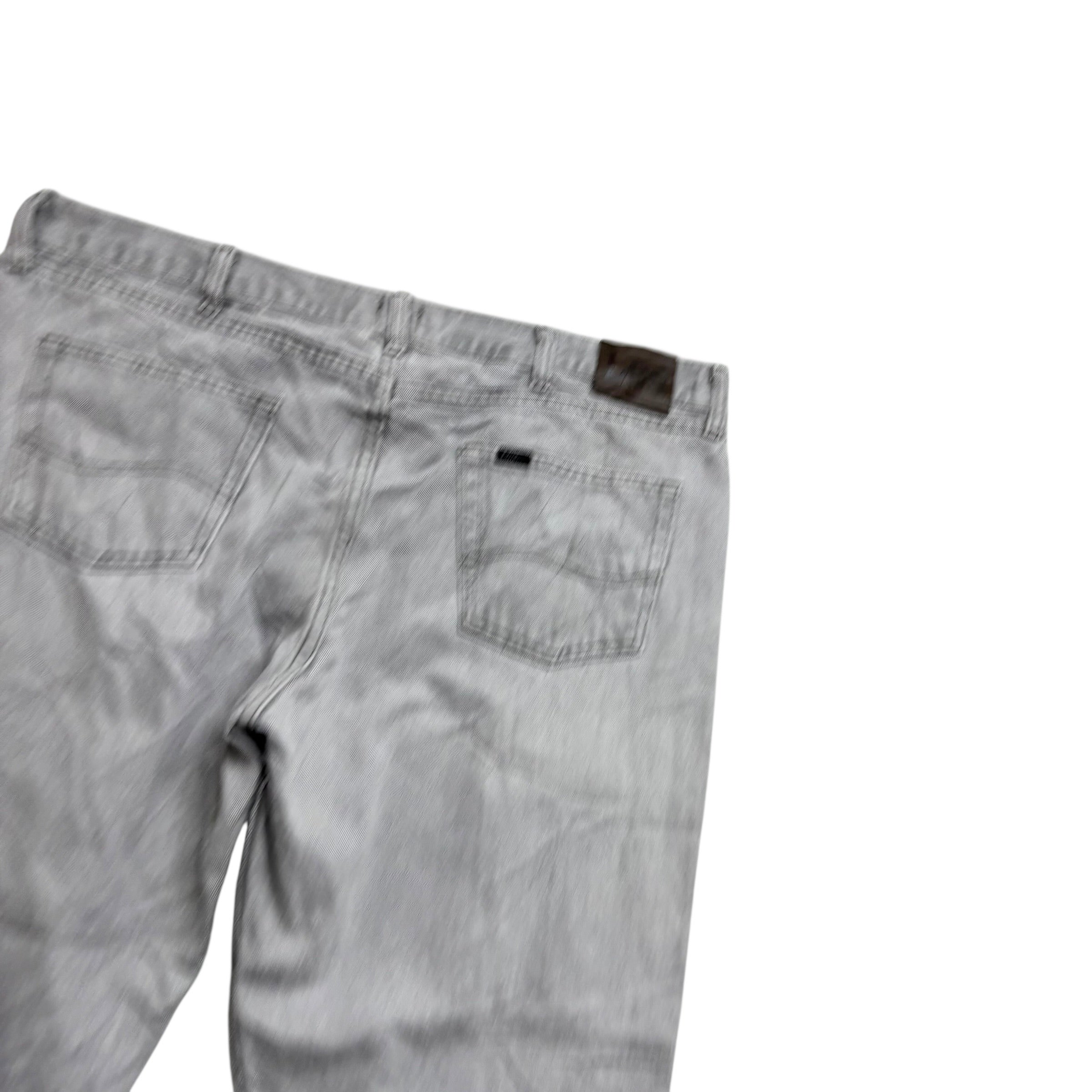 Lee Jeans W42 L30 Mens Grey Regular Straight Fit Denim