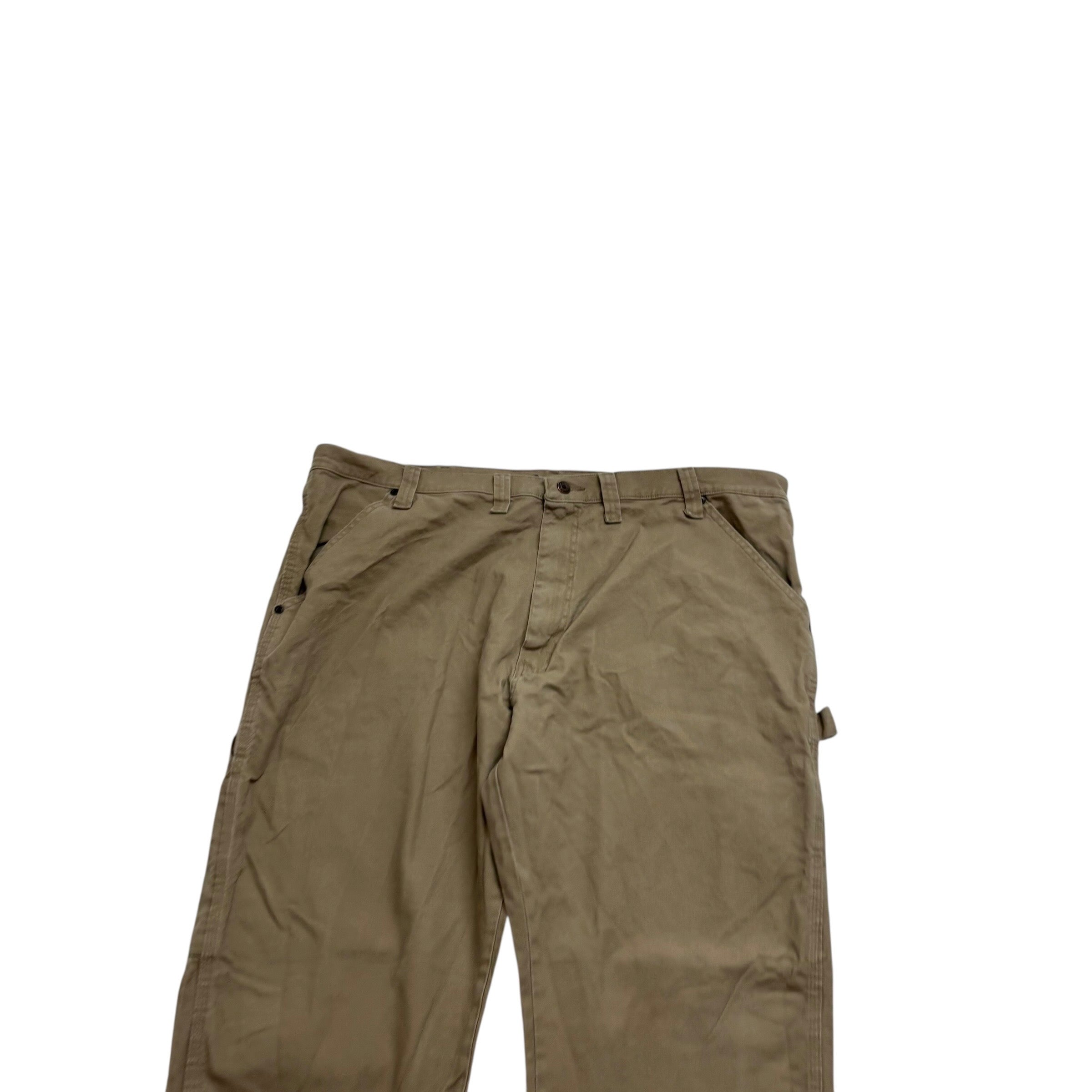 Wrangler Cargo Pants W44 L30 Mens Beige Tan Relaxed Straight Fit Stretch (E)