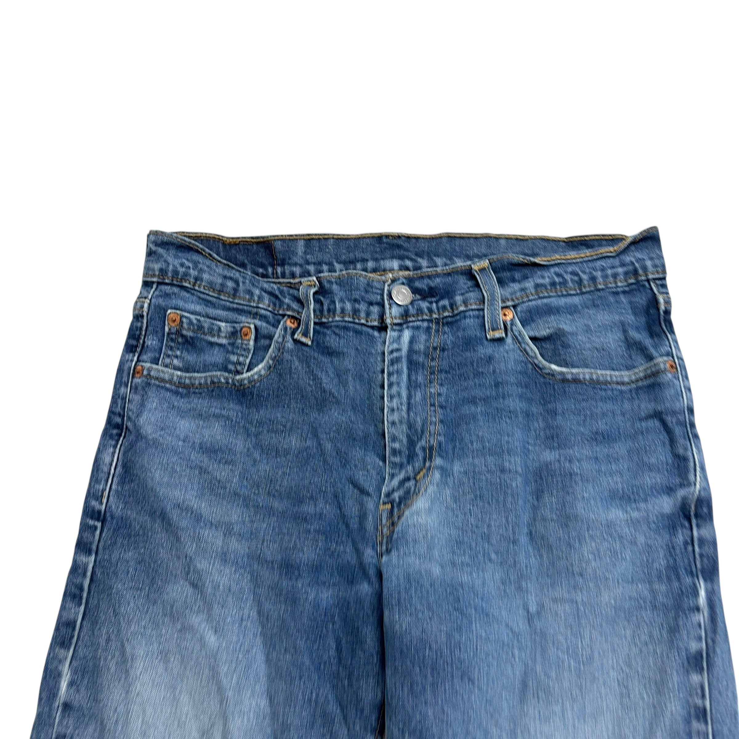 Levis 541 Jeans W30 L32 Mens Mid Blue Athletic Taper Distressed Stretch