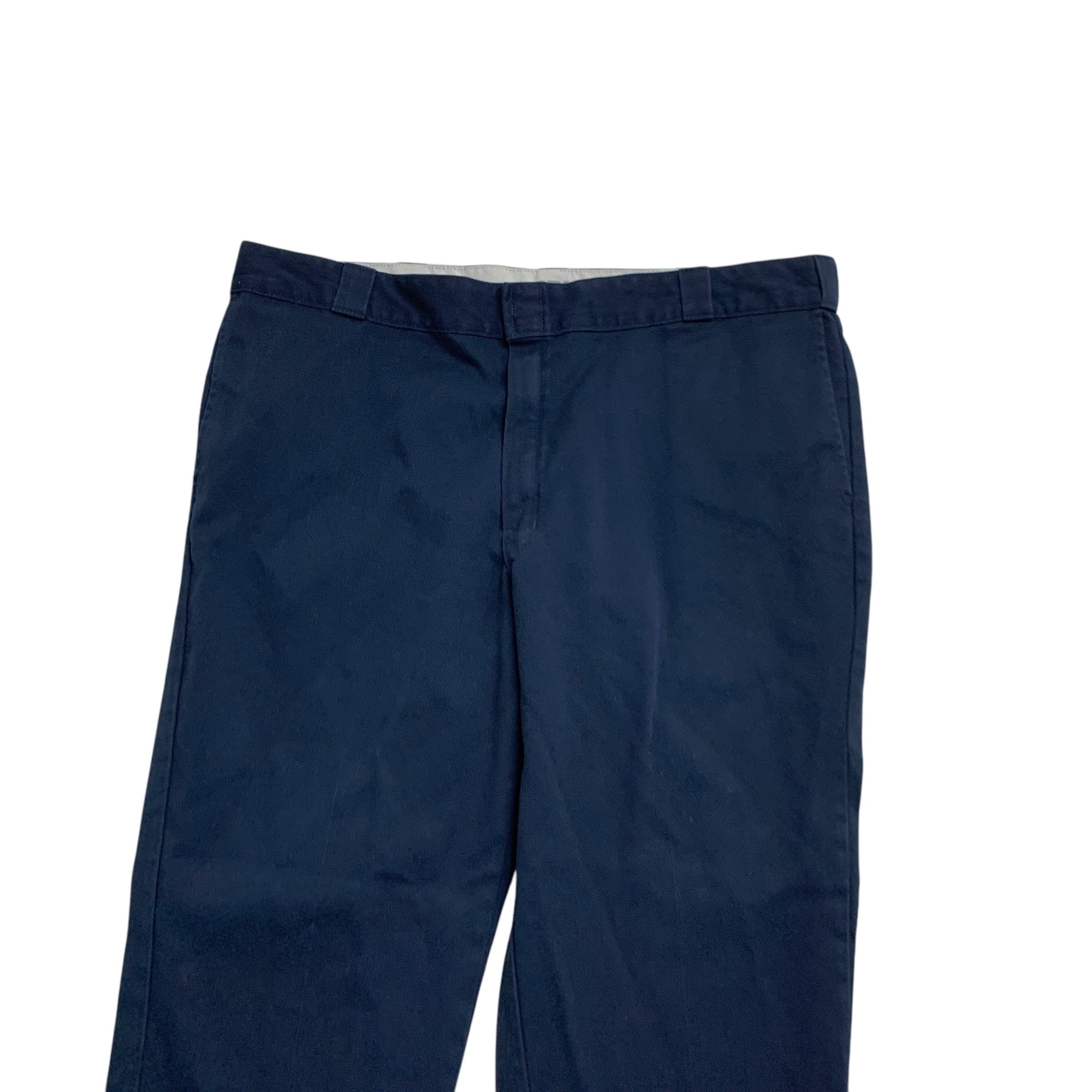 Dickies 874 Trousers W44 L30 Mens Blue Pants Original Straight Fit Workwear