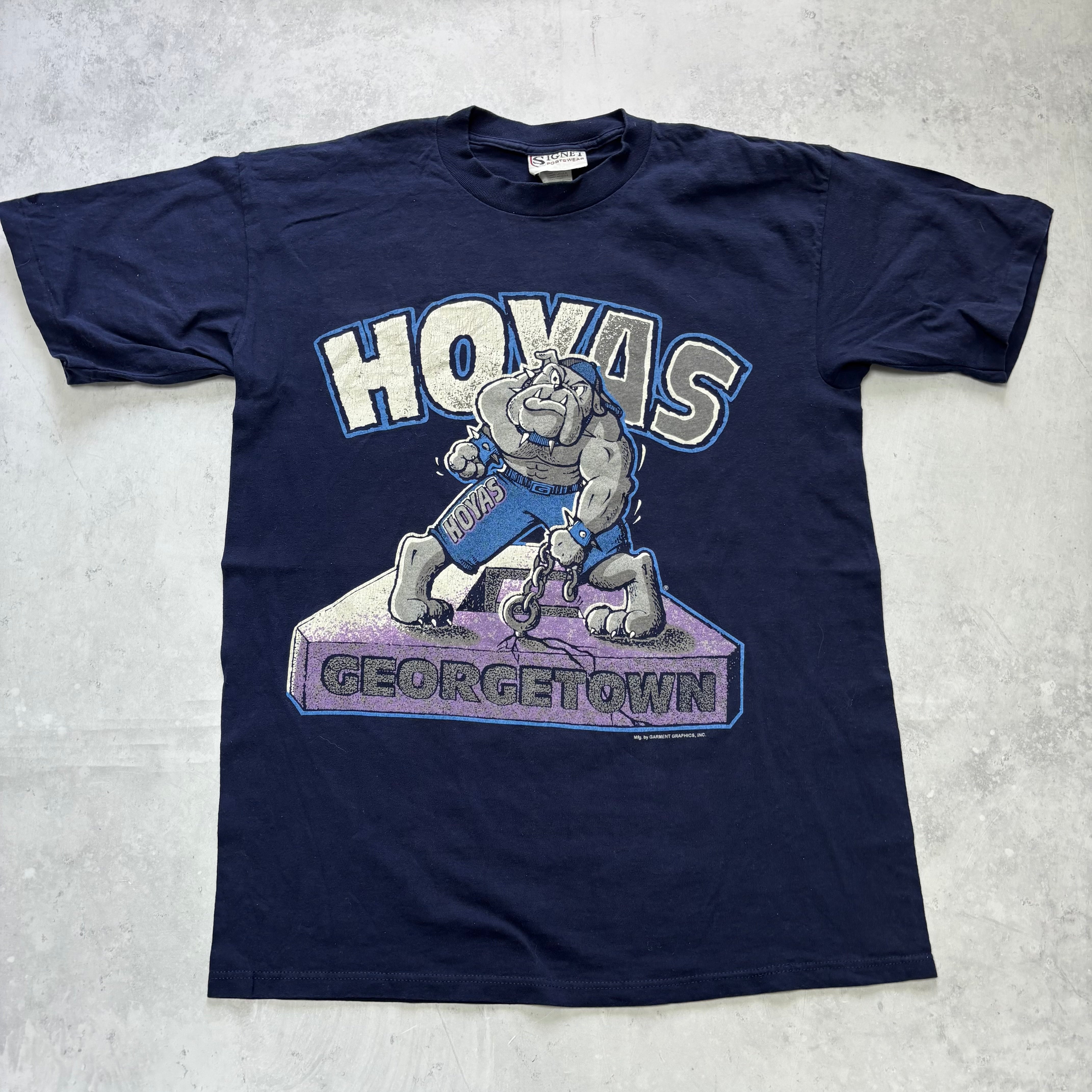 Vintage T Shirt Mens Large Navy Blue Single Stitch Graphic Print 90s Cartoon (E)