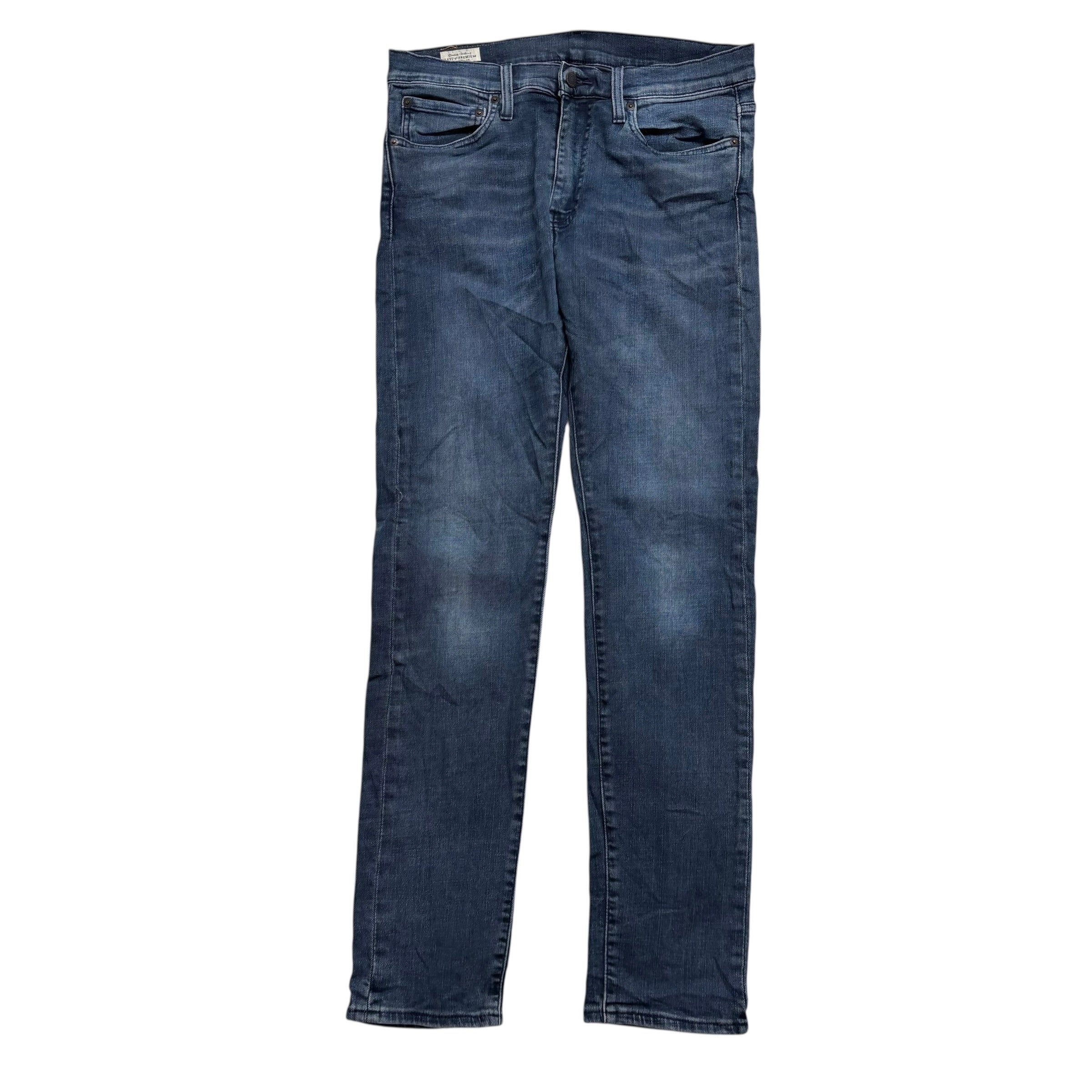 Levis 510 Jeans W31 L32 Mens Navy Blue Skinny Fit Stretch Premium Denim (E)