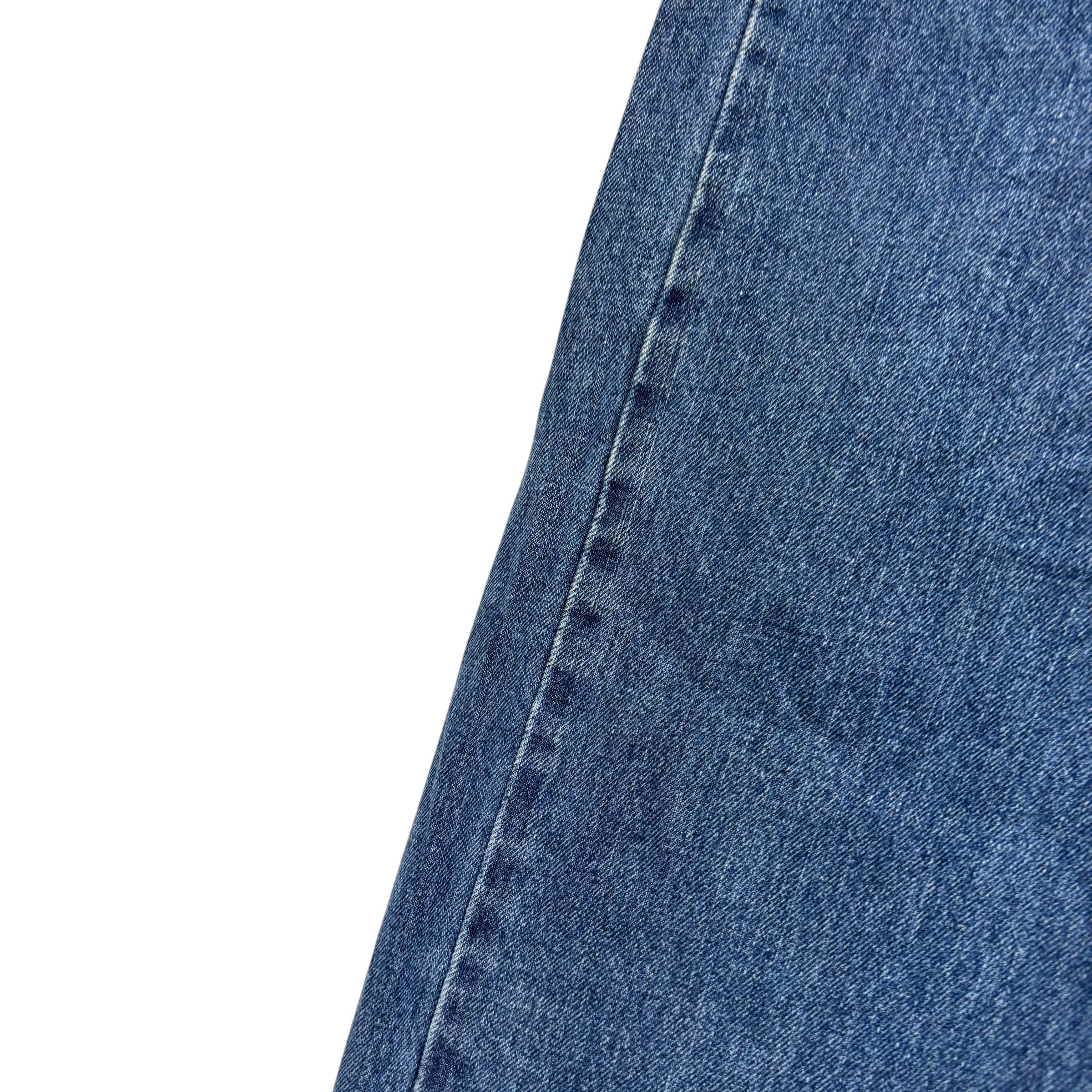 Levis Signature Jeans W40 L30 Mens Mid Blue Regular Straight Fit Denim