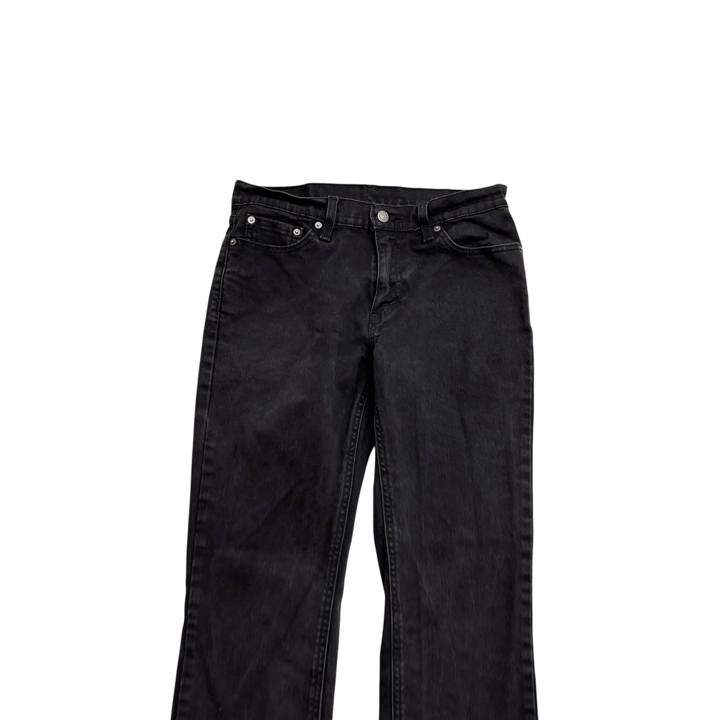 Levis 541 Jeans W30 L29 Mens Black Athletic Tapered Fit Stretch Denim (E)