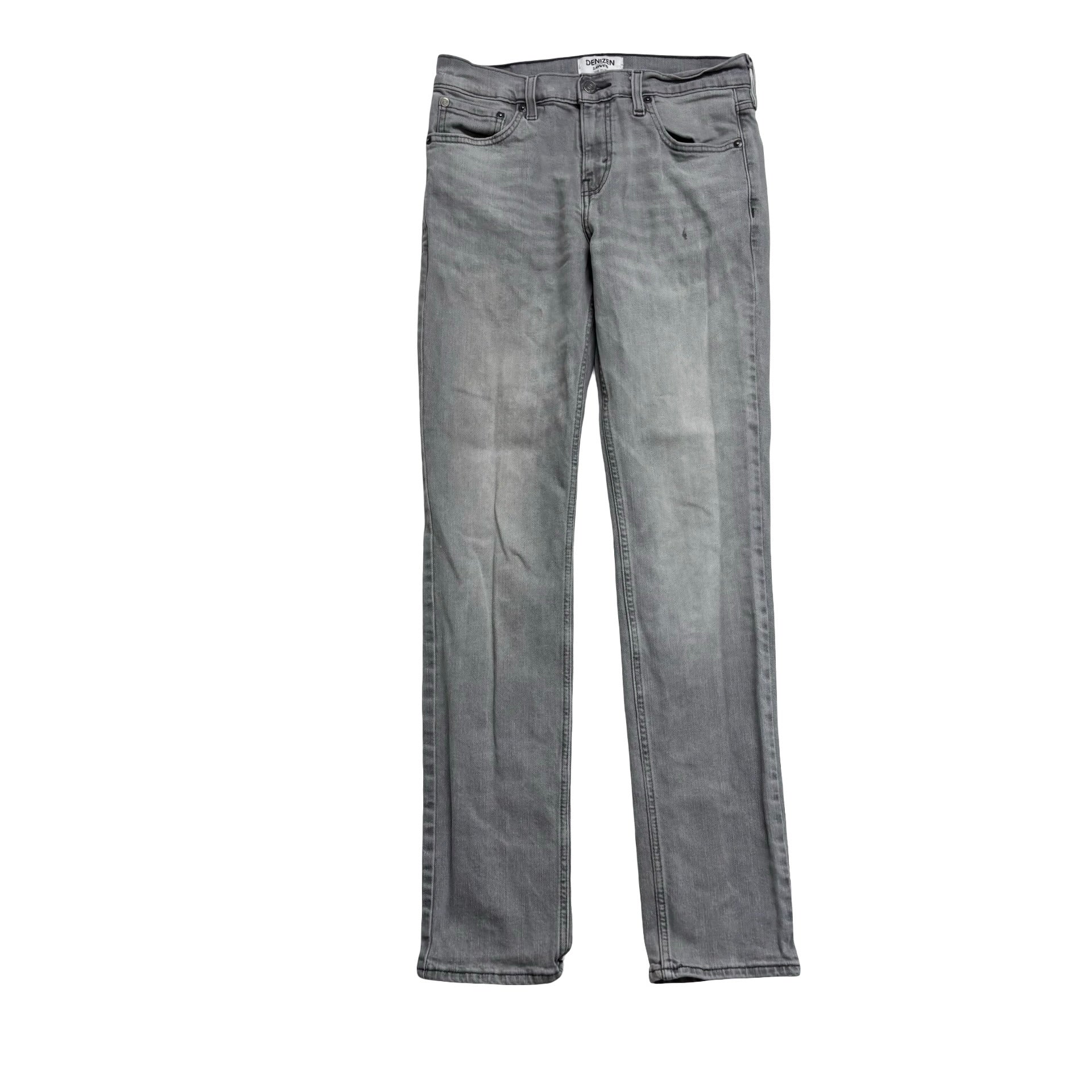 Levis Denizen Jeans W30 L32 Mens Grey Slim Fit Stretch Denim (F)
