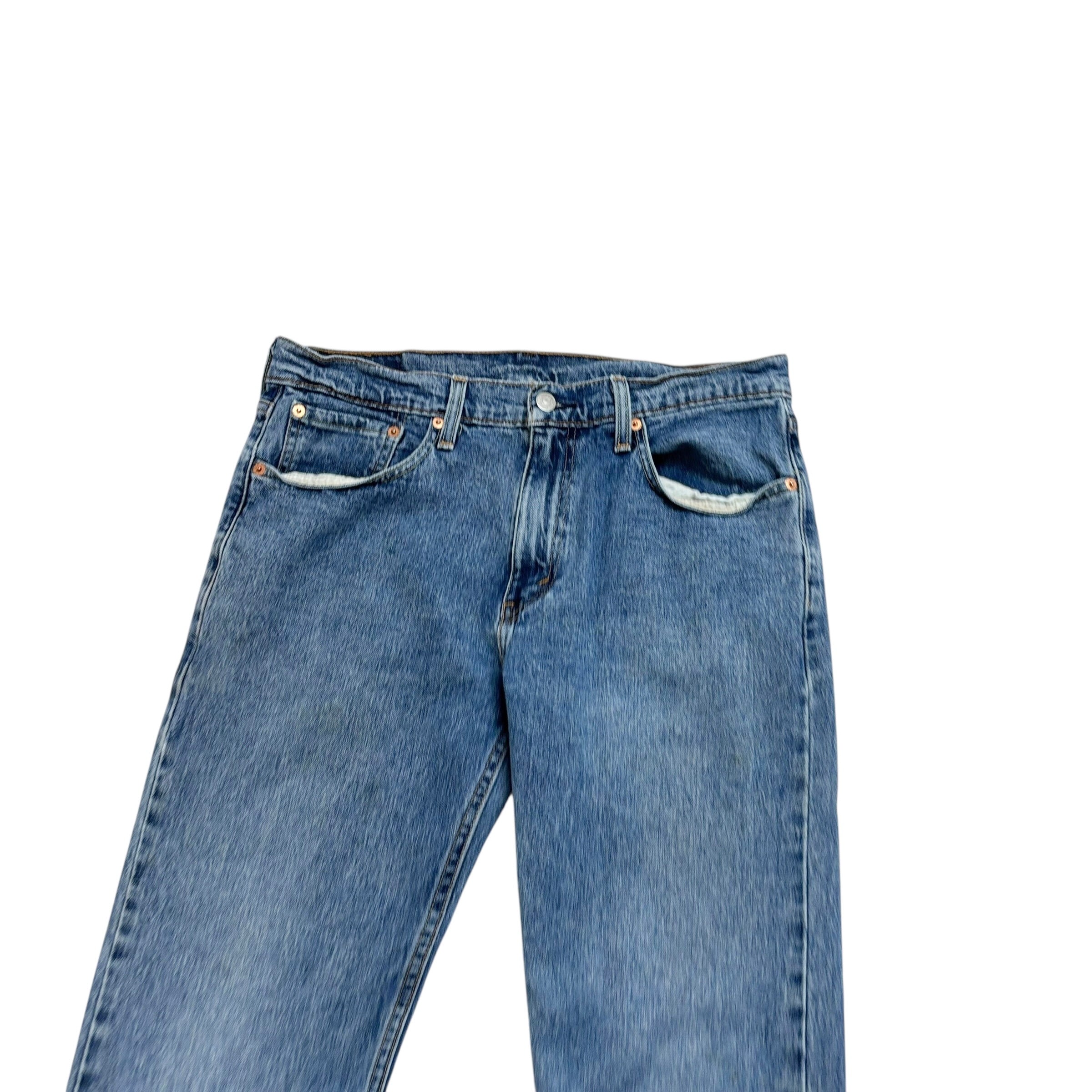 Levis 502 Jeans W32 L32 Mens Mid Blue Regular Tapered Fit Stretch Denim