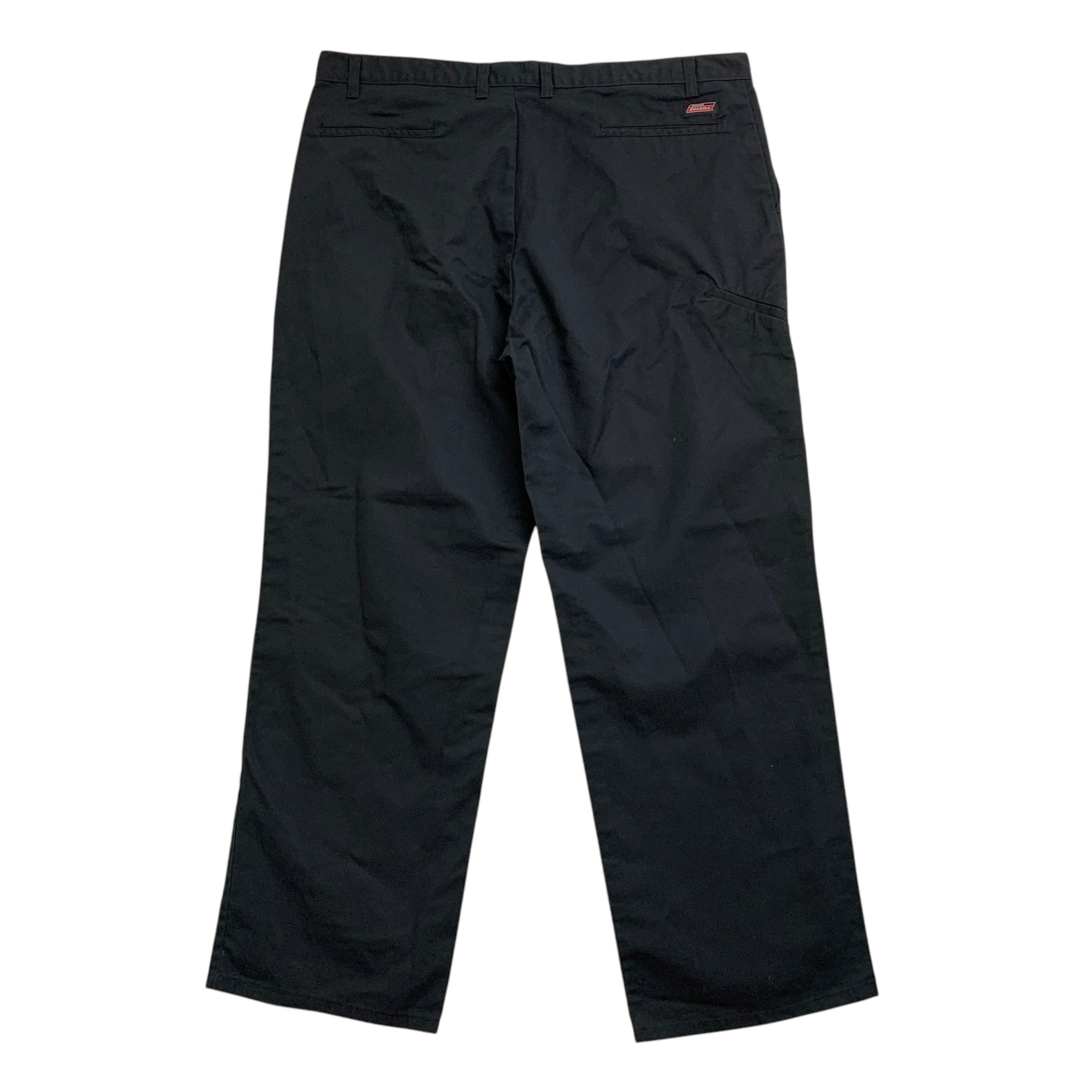 Dickies Trousers W42 L32 Mens Black Pants Relaxed Straight Fit Workwear