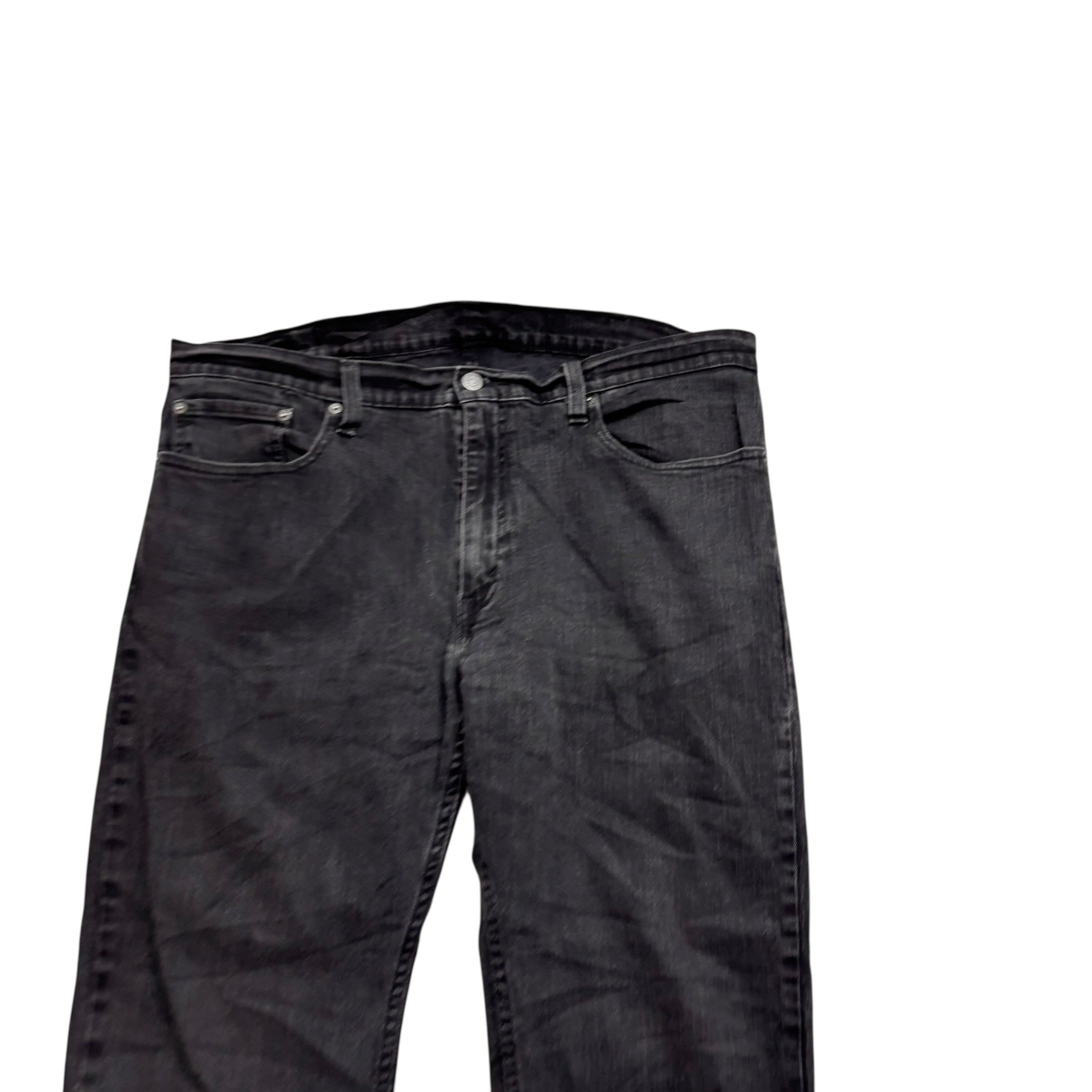 Levis 559 Jeans W38 L30 Mens Black Relaxed Straight Fit Stretch Denim