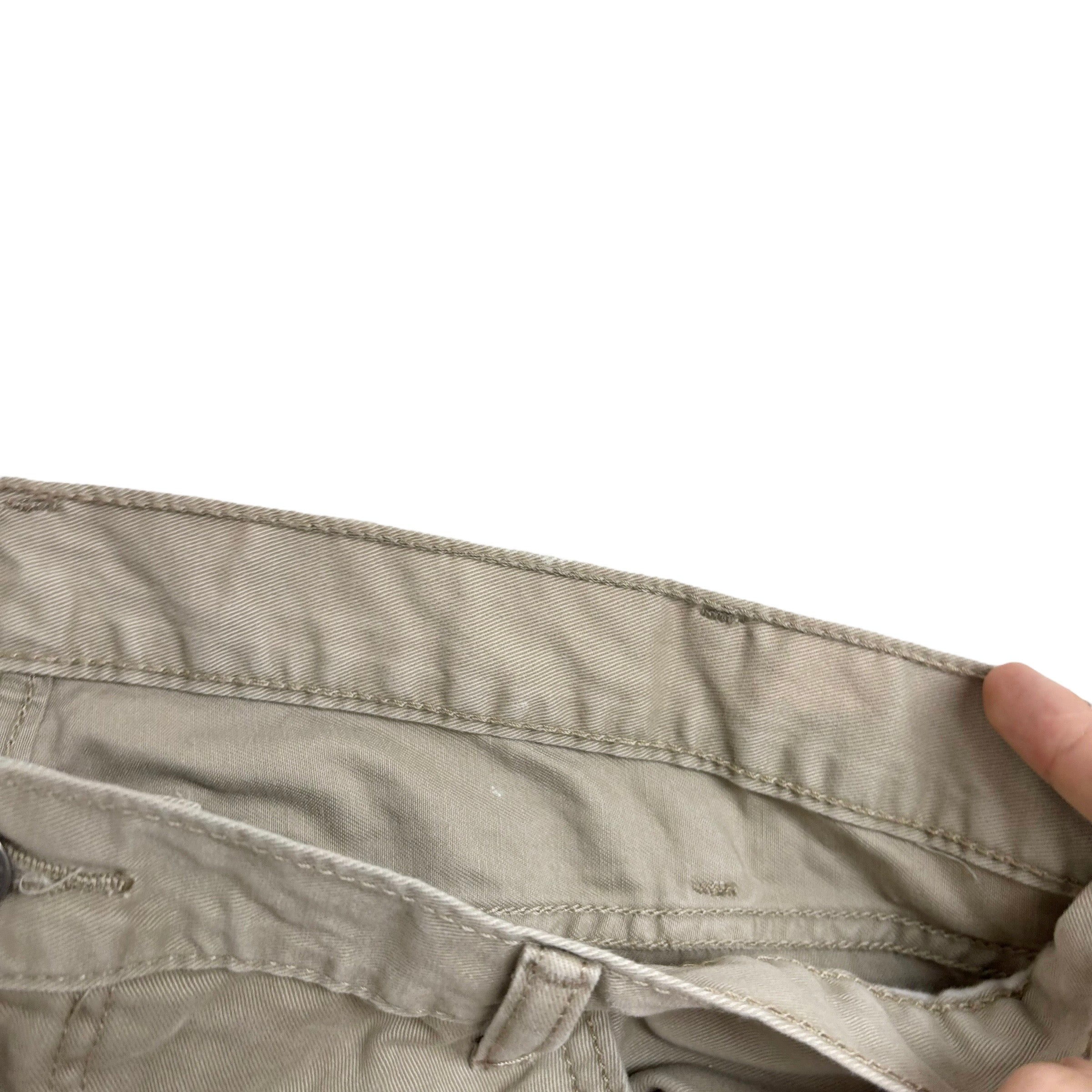 Levis 514 Trousers W42 L32 Mens Cream Regular Straight Fit Cotton Pants