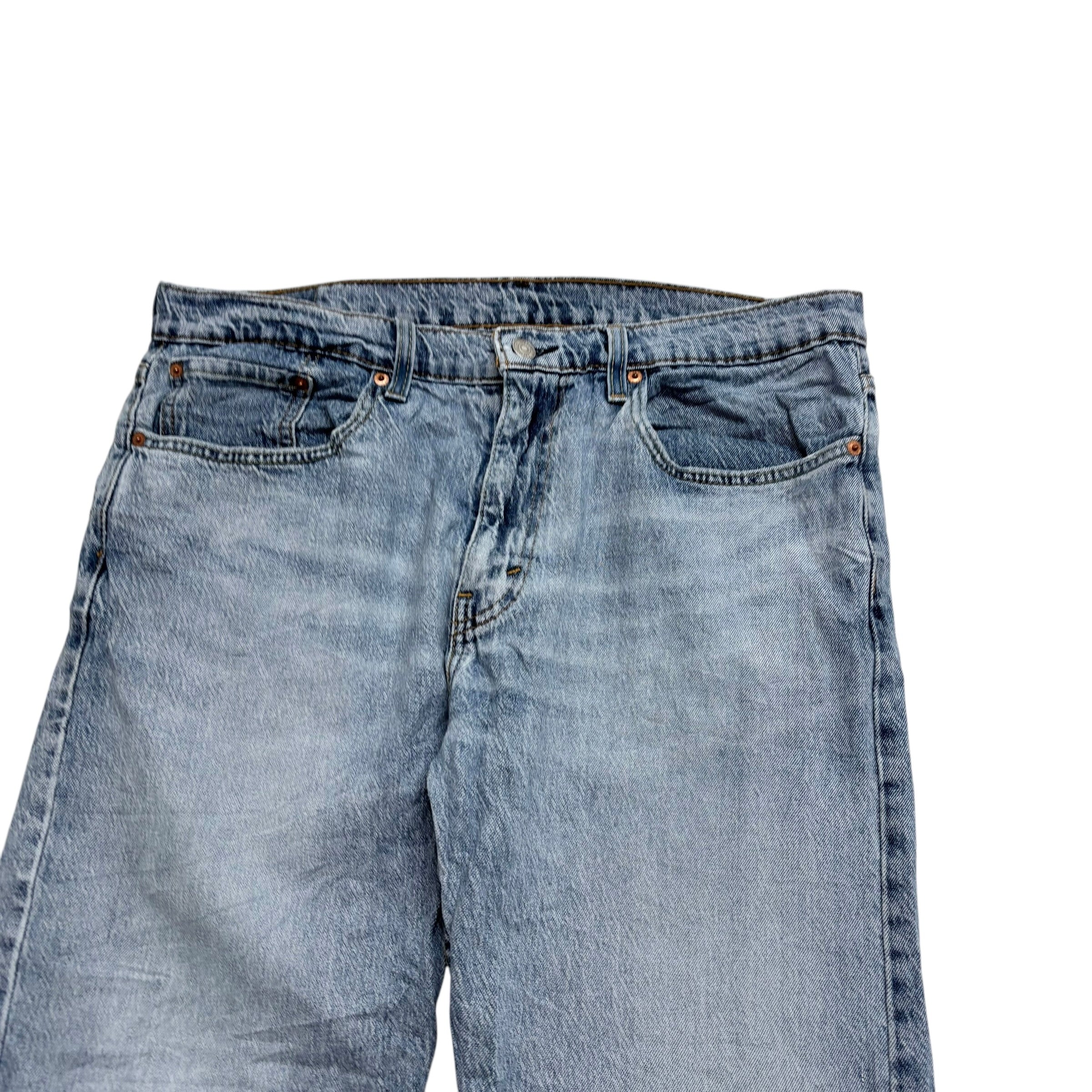 Levis 502 Jeans W36 L32 Mens Light Blue Regular Tapered Fit Denim